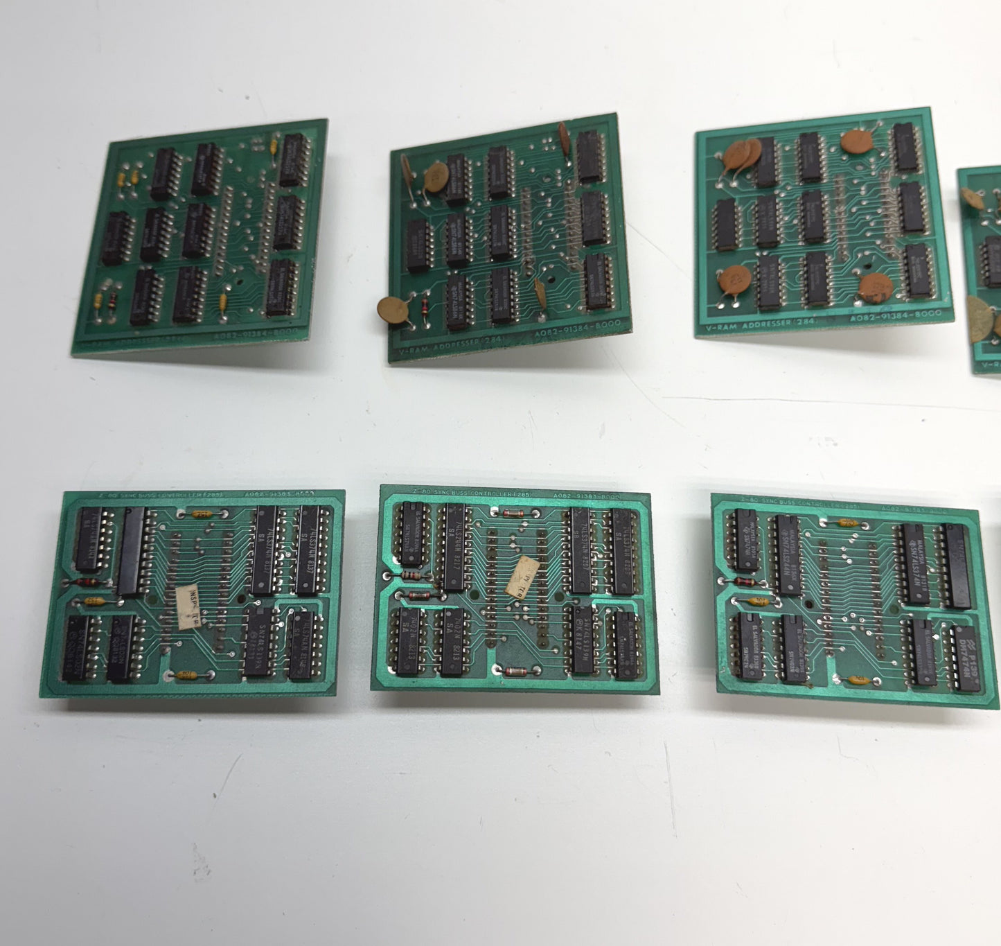 Pac-Man Z-80, V-RAM Satellite Board Lot x 10
