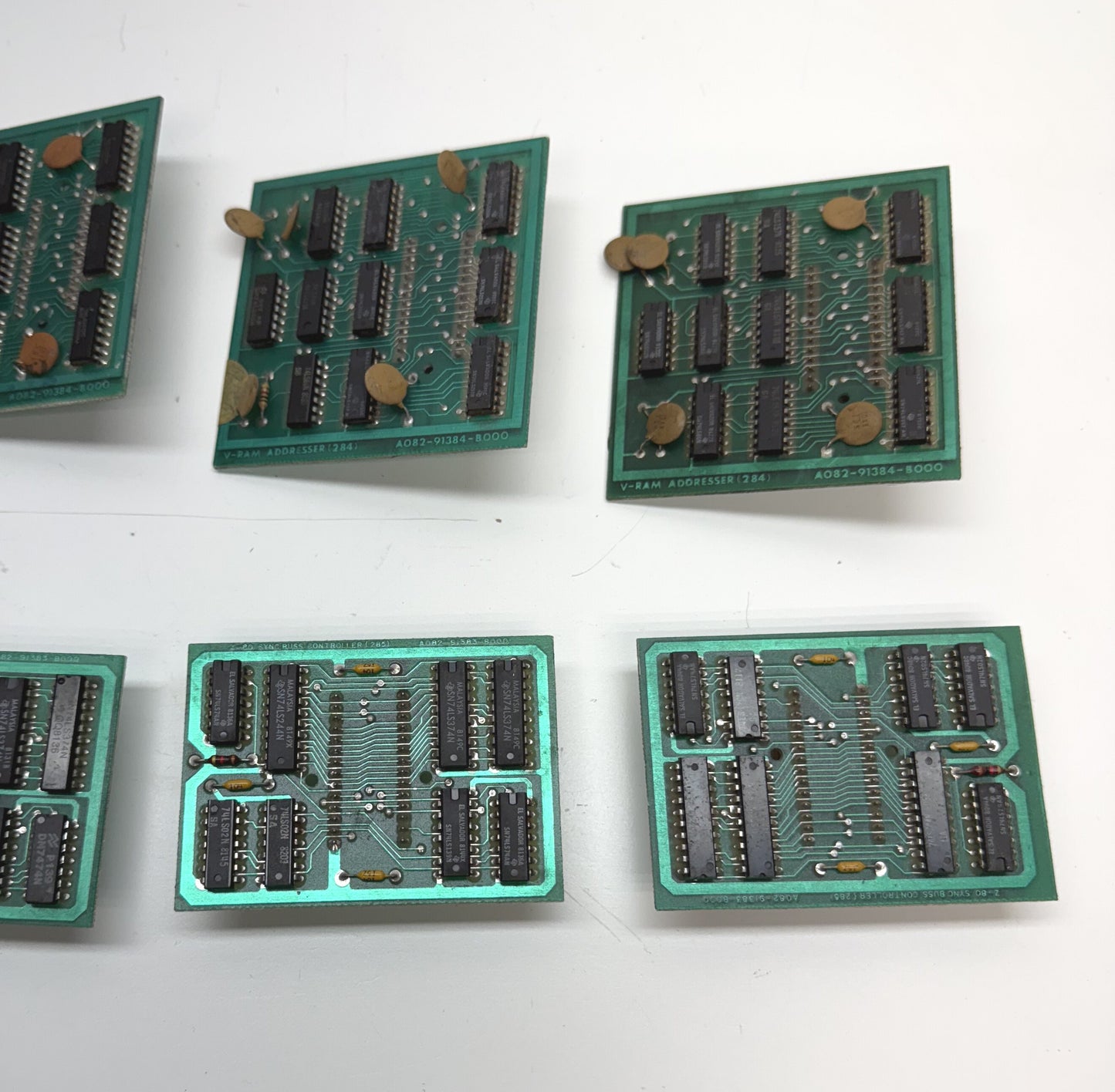 Pac-Man Z-80, V-RAM Satellite Board Lot x 10