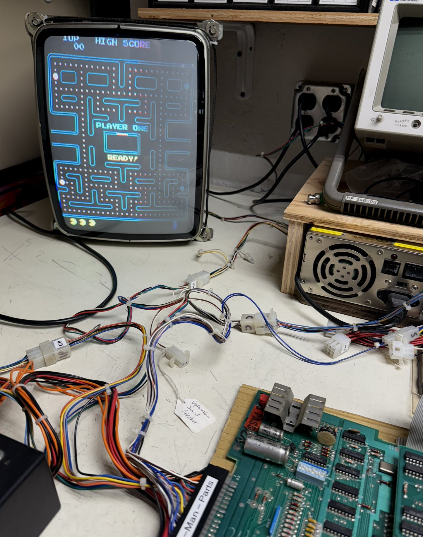 Pac-Man Plus Circuit Board, Working