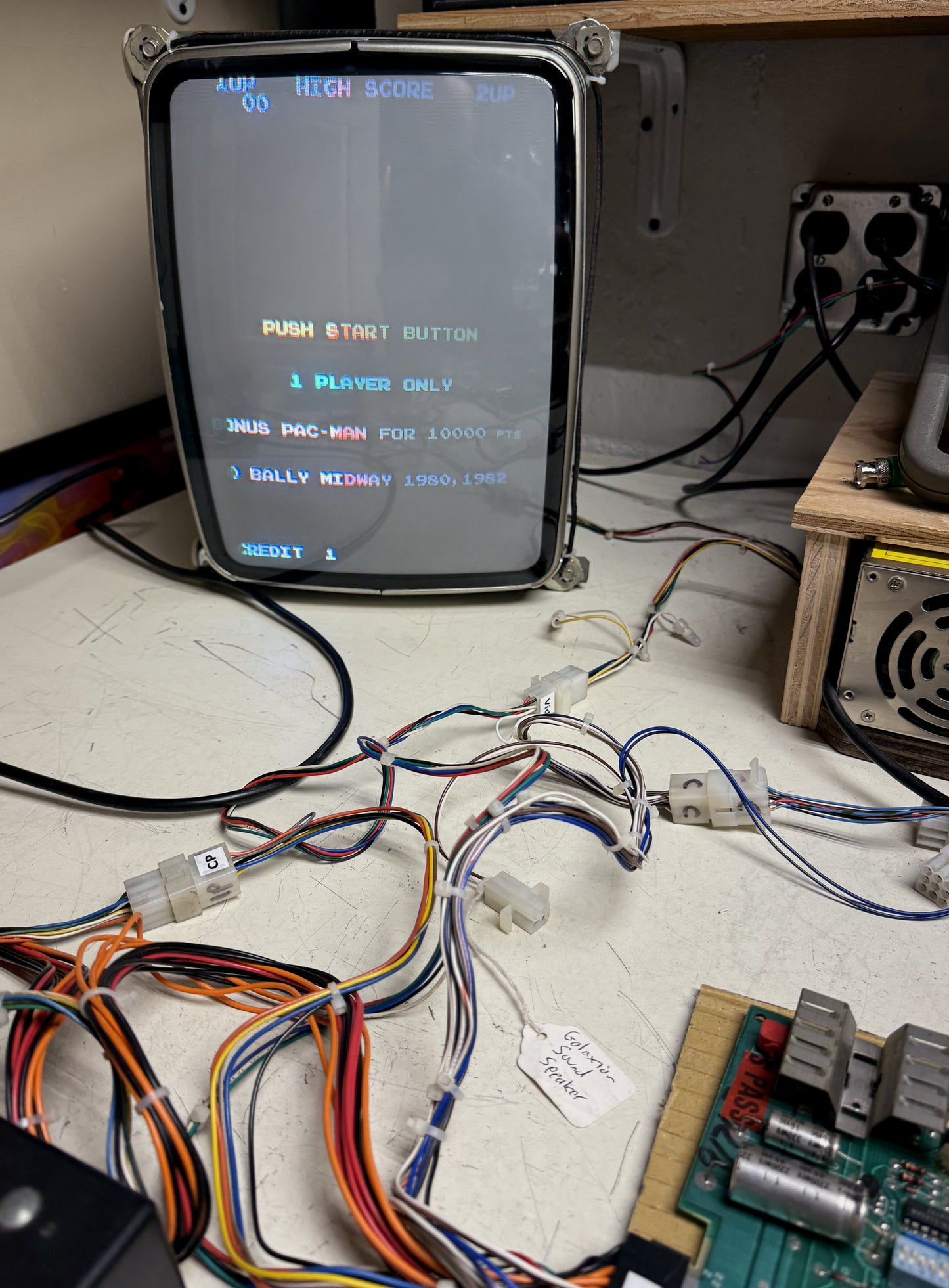 Pac-Man Plus Circuit Board, Working