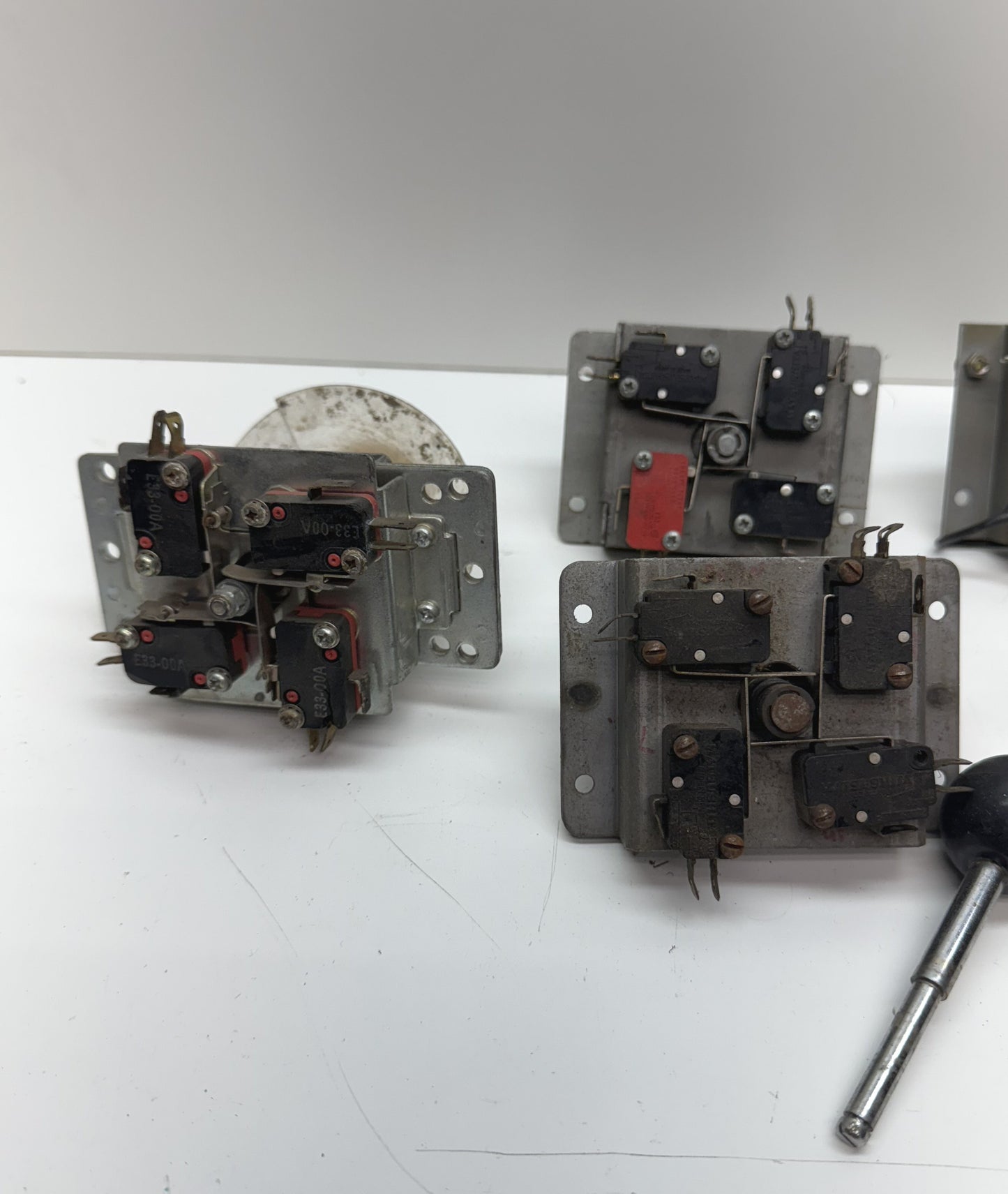 Older Metal Microswitch Joystick Parts Lot