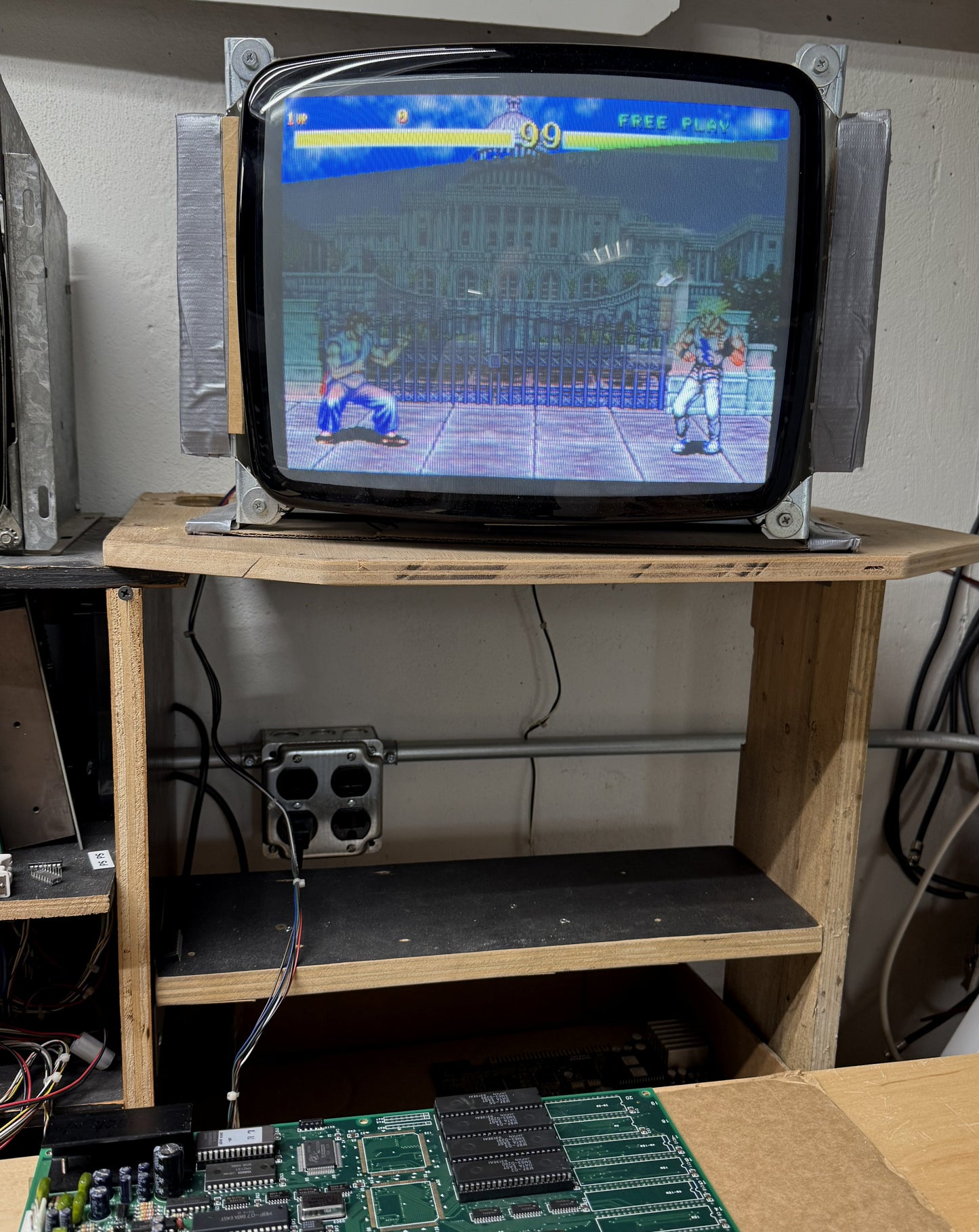 Fighter's History Jamma Circuit Board, Working