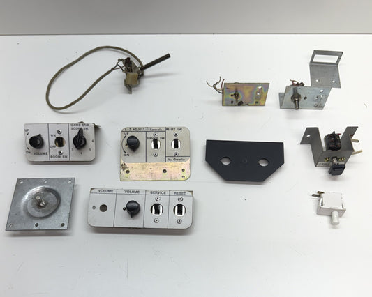 Test Switch Panels, Volume Pots Lot (Sega, Nintendo, Atari)