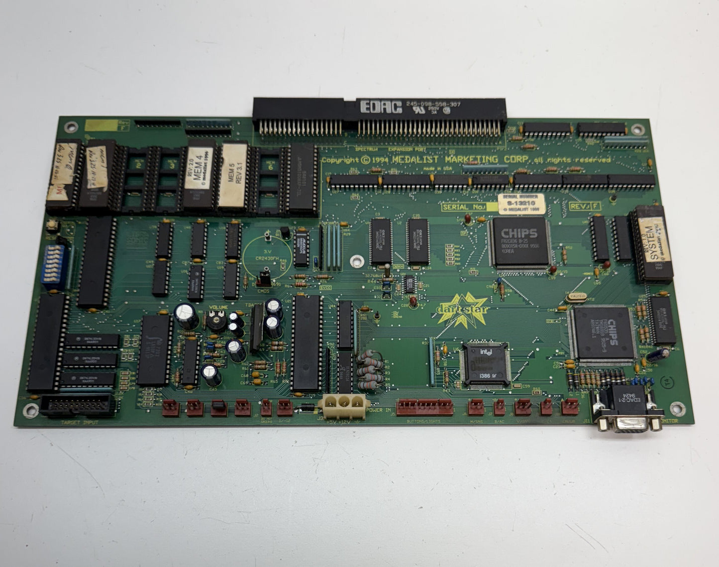 Dart Star Spectrum Dart Machine Circuit Board