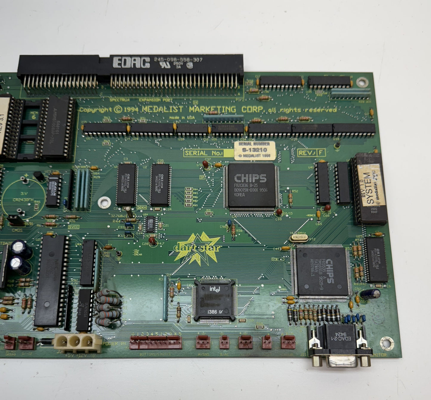 Dart Star Spectrum Dart Machine Circuit Board