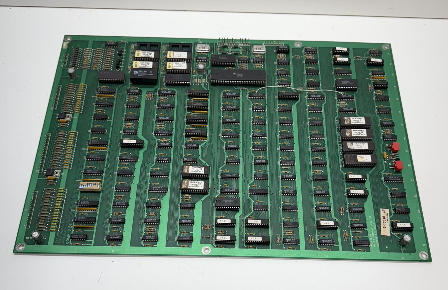 Arch Rivals CPU Board, Not Working