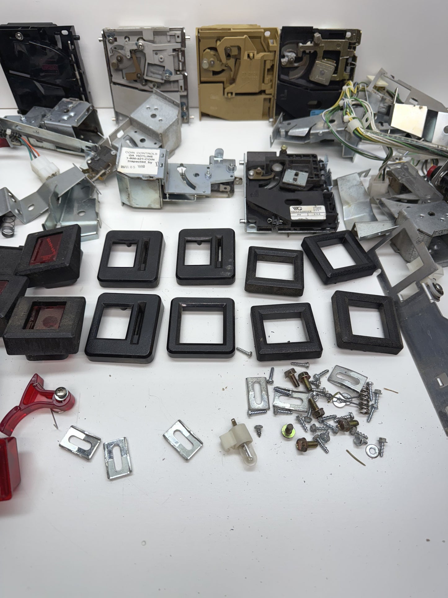 Coin Door Parts Lot: Bezels, Mechs, Hardware, etc.