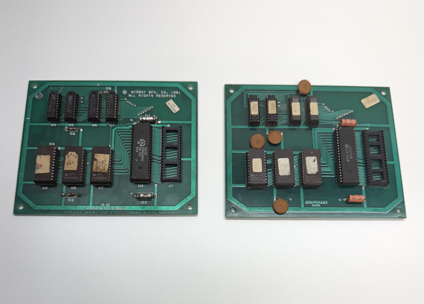Ms. Pac-Man Aux Board x 2, Not Working