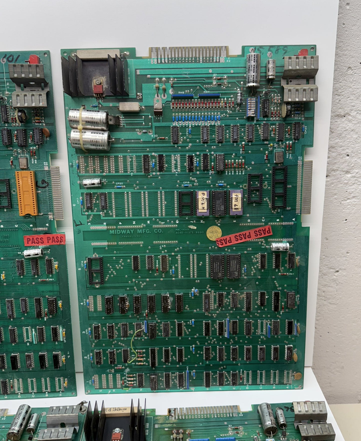 Pac-Man Circuit Board Fixer Upper Lot x 6