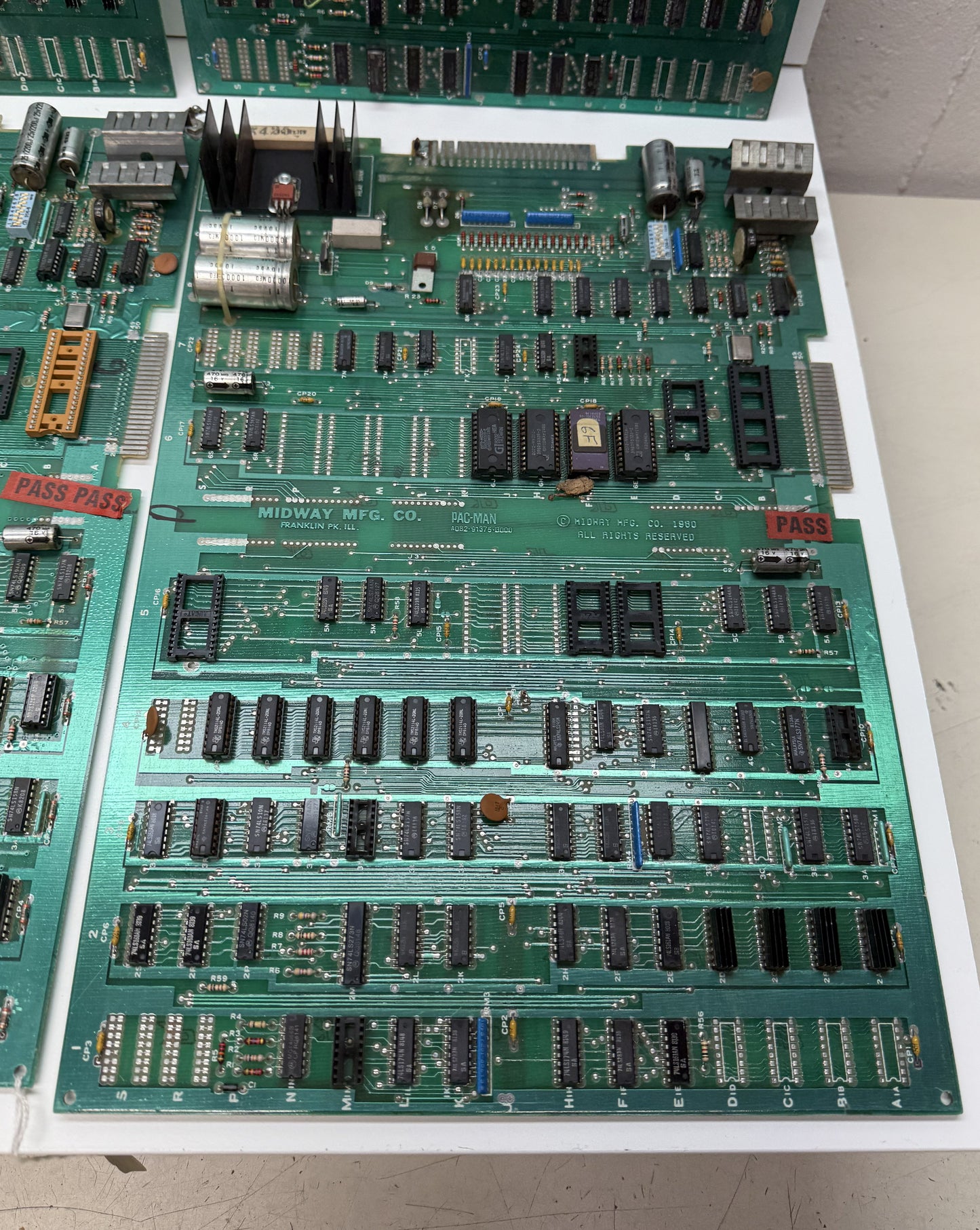 Pac-Man Circuit Board Fixer Upper Lot x 6