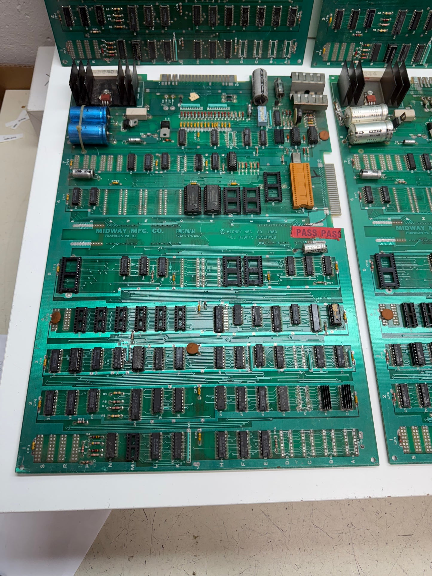 Pac-Man Circuit Board Fixer Upper Lot x 6