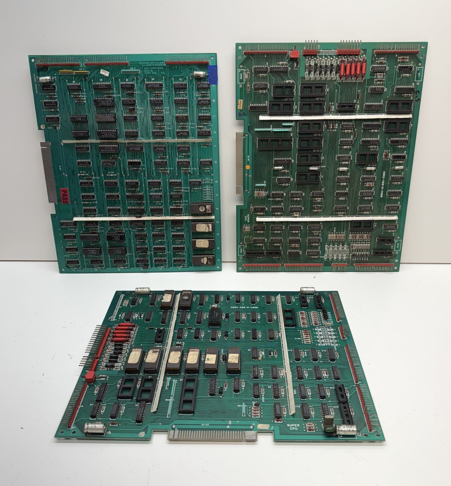 MCR-II CPU / Video Board Fixer Upper Lot x 3