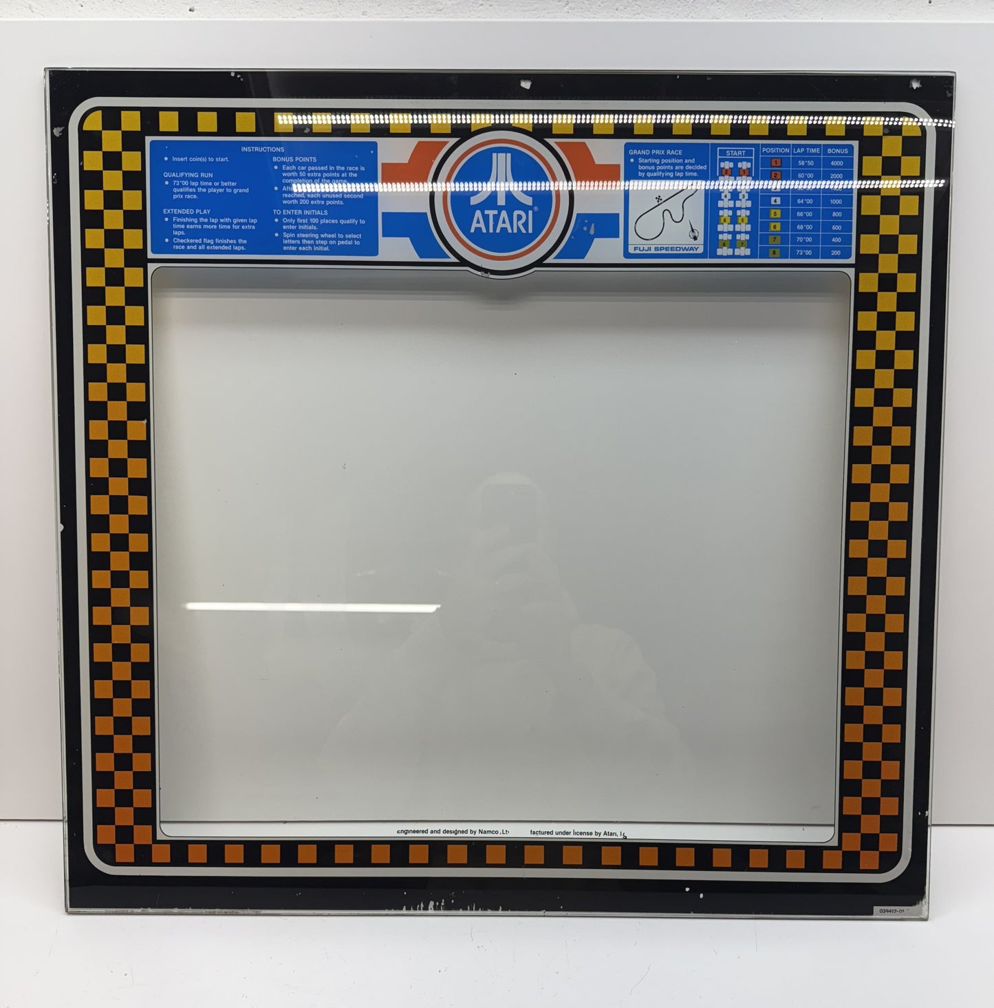 Pole Position Upright Monitor Bezel