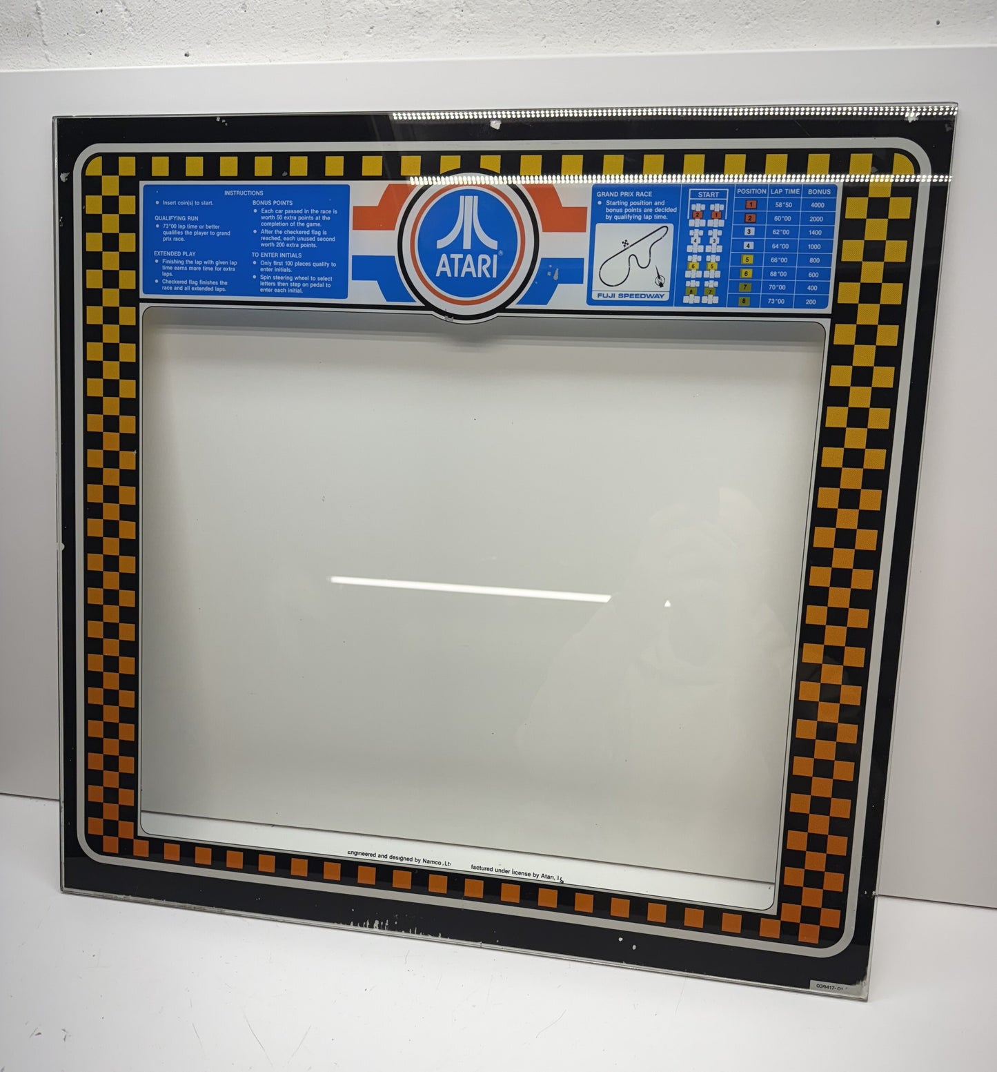 Pole Position Upright Monitor Bezel