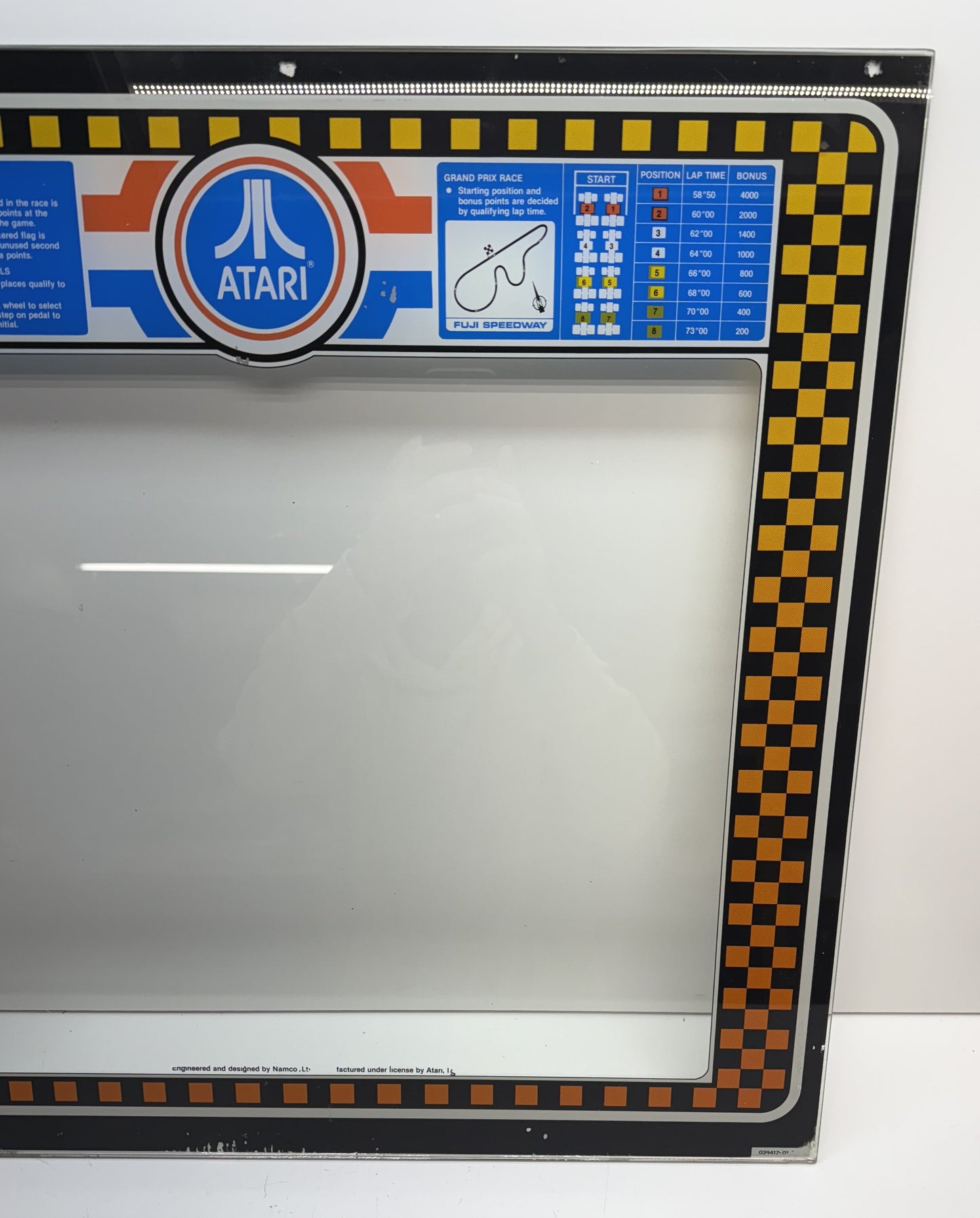 Pole Position Upright Monitor Bezel