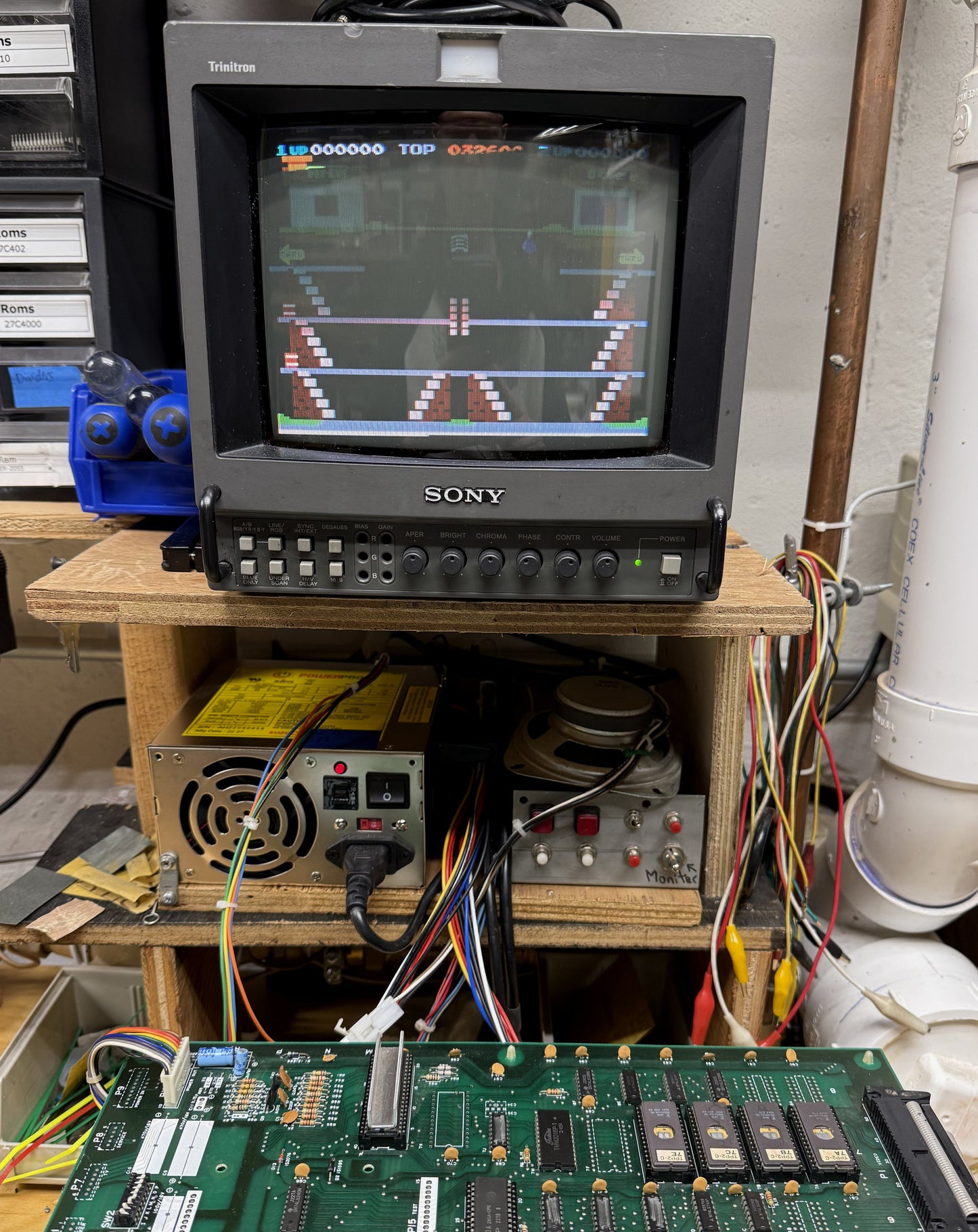 Popeye Arcade Circuit Boardset, Working
