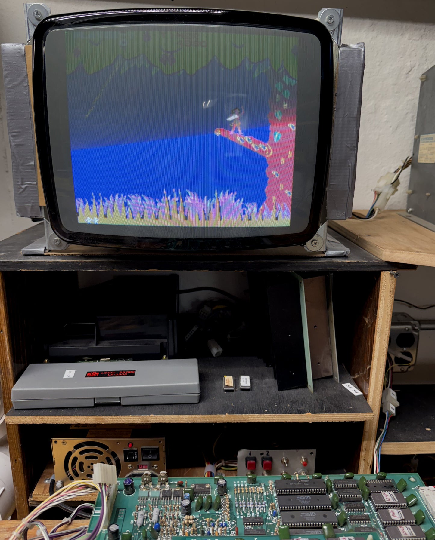 Jungle King Circuit Board, Working