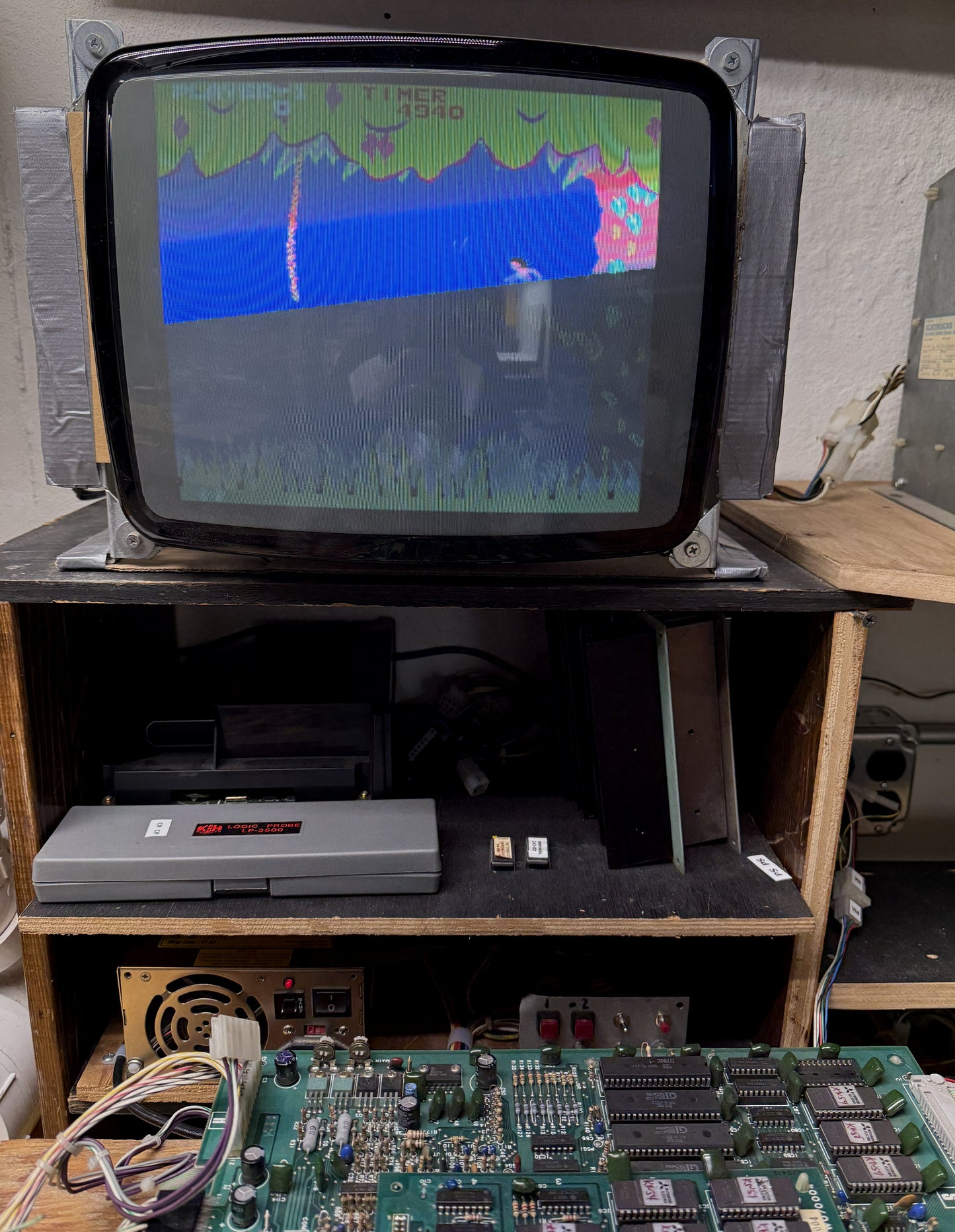 Jungle King Circuit Board, Working