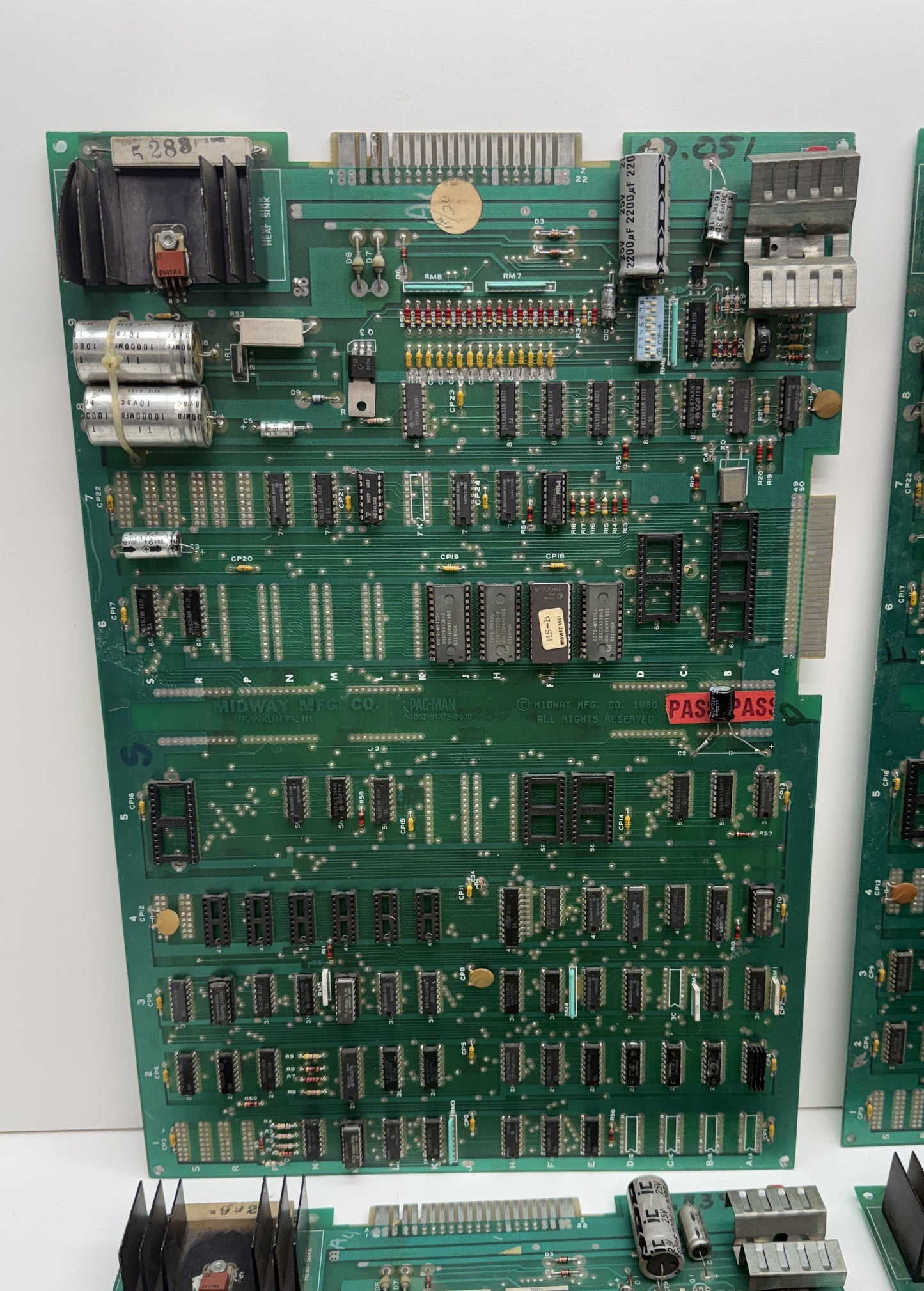 Pac-Man Circuit Board Fixer Upper Lot x 4