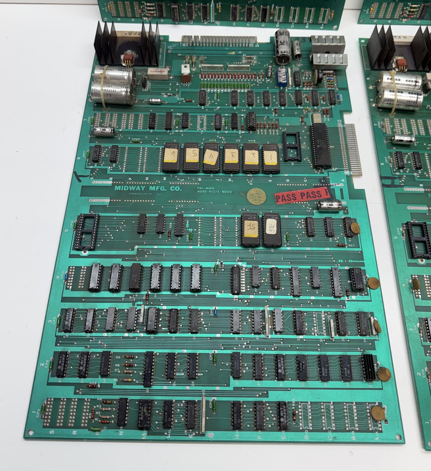 Pac-Man Circuit Board Fixer Upper Lot x 4