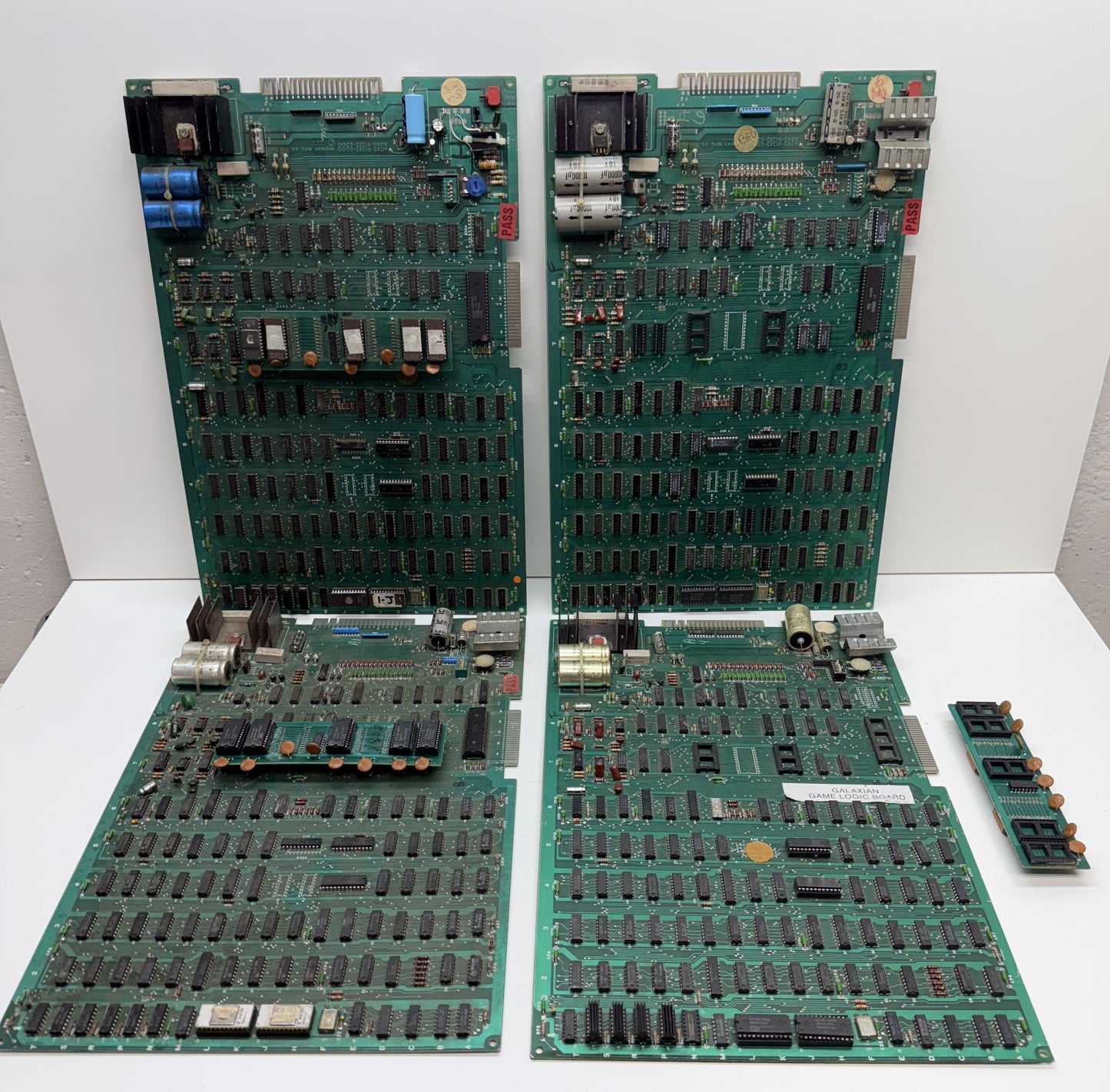 Galaxian PCB Fixer Upper Lot x 4