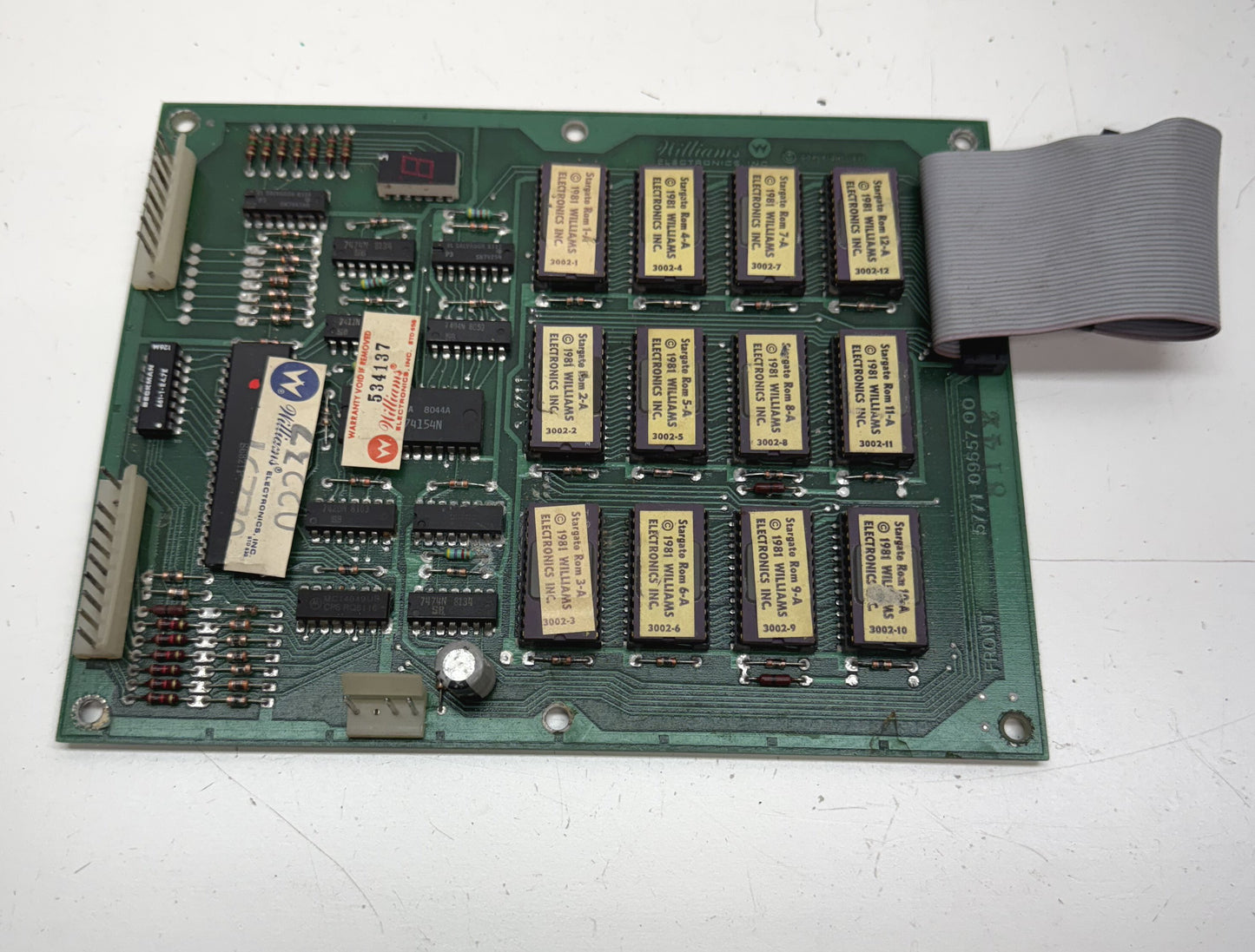 Williams Defender / Stargate Rom Board x 5 for Parts/Repair