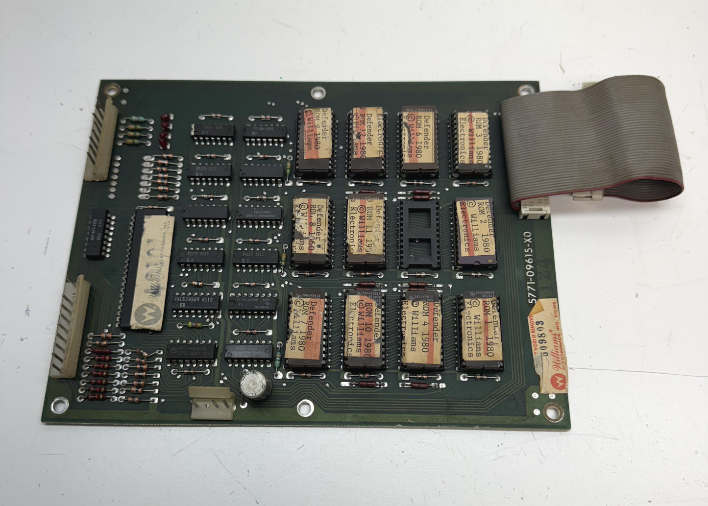 Williams Defender / Stargate Rom Board x 5 for Parts/Repair