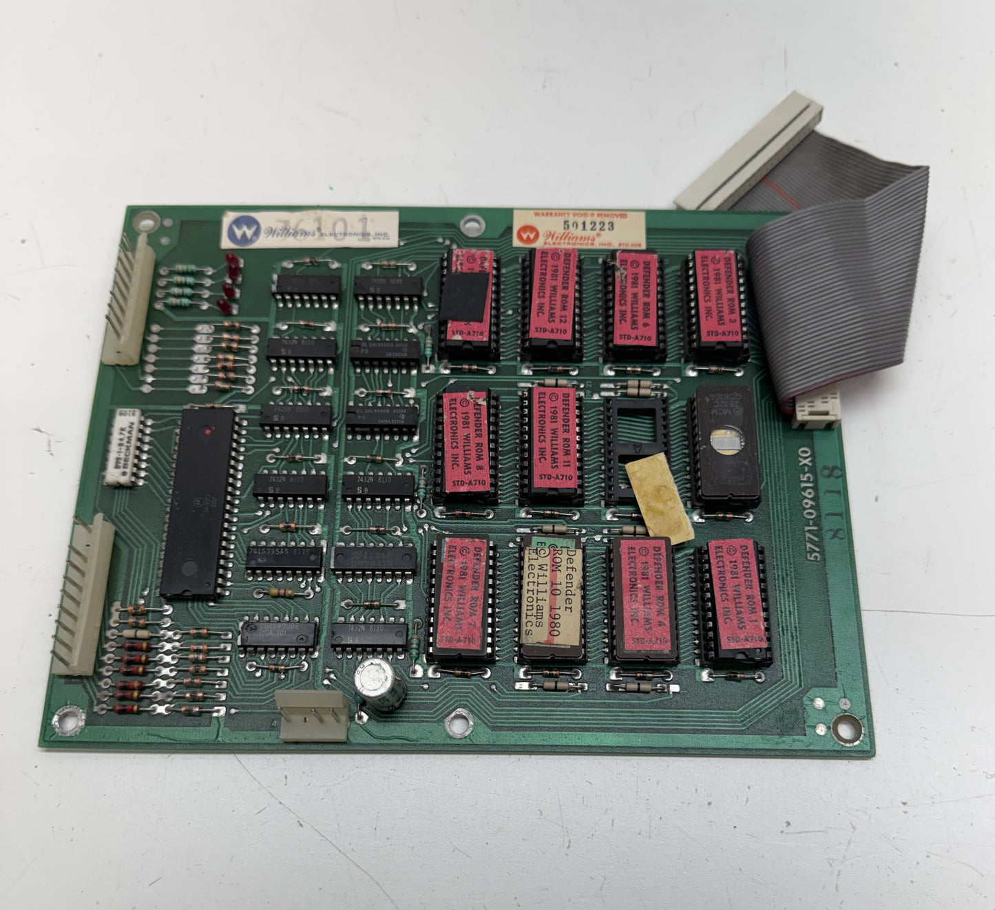 Williams Defender / Stargate Rom Board x 5 for Parts/Repair