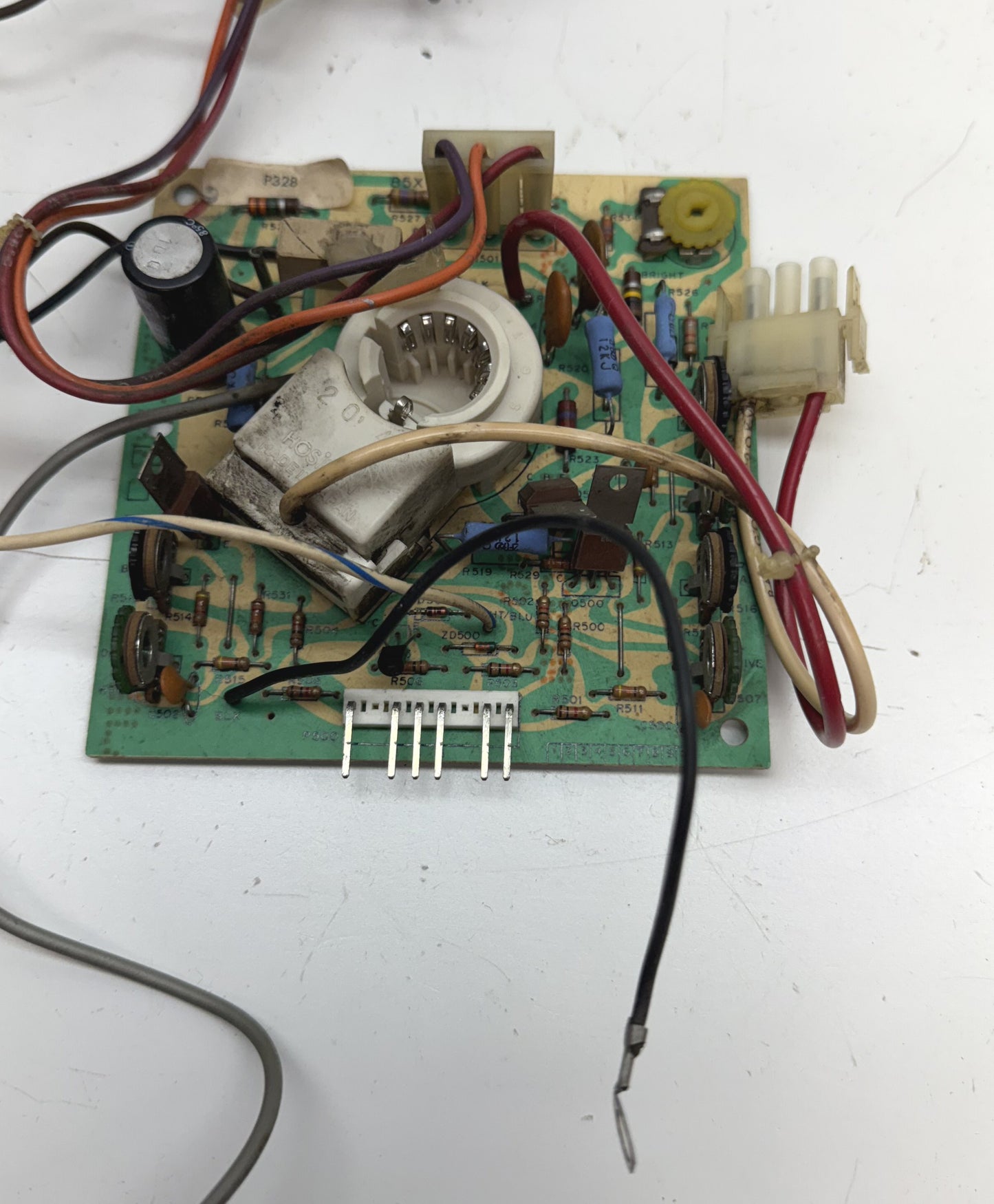 Wells Gardner 6100 Color Vector Monitor Neck Board