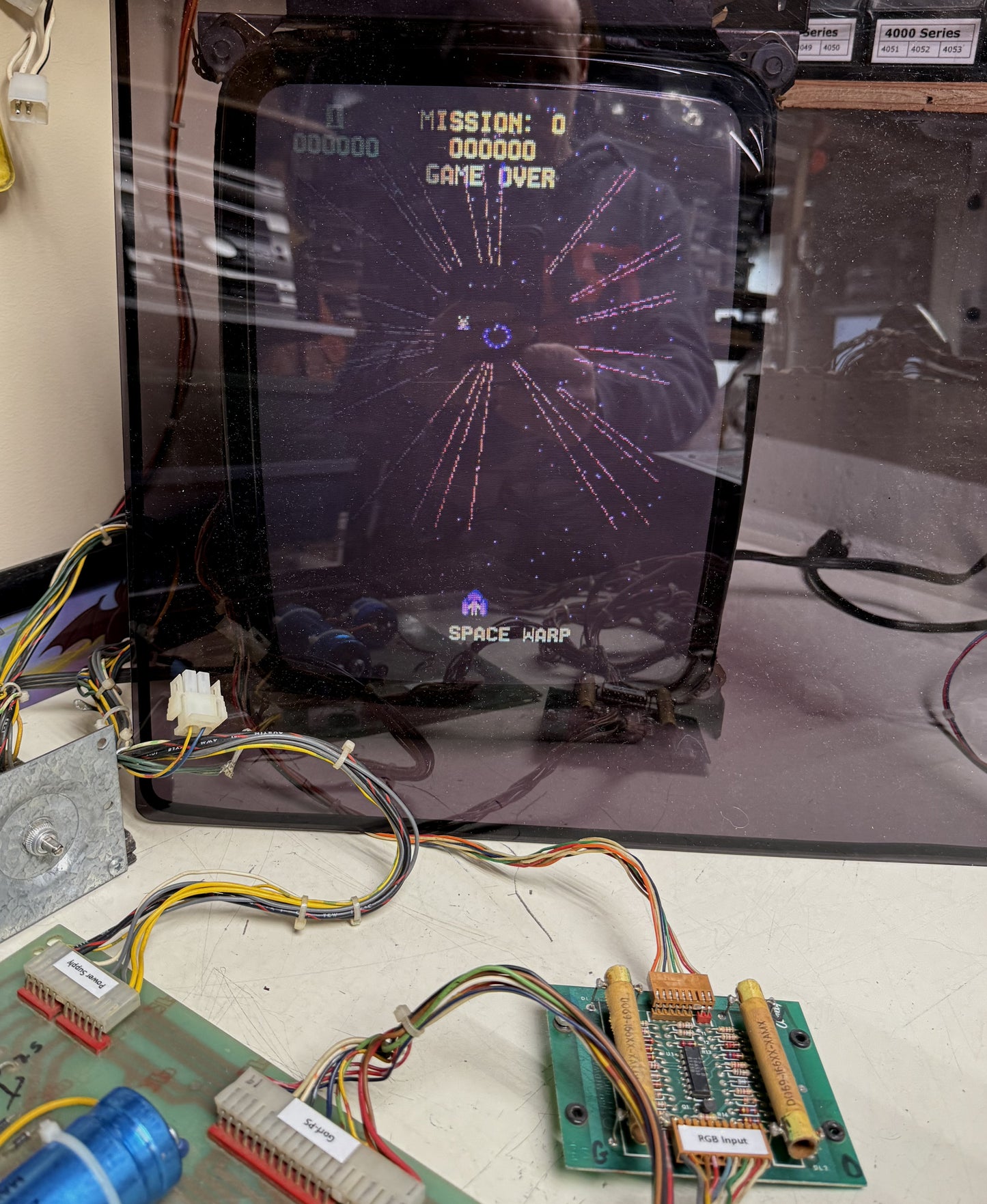 Gorf Circuit Board, Works (High Score Kit Installed)