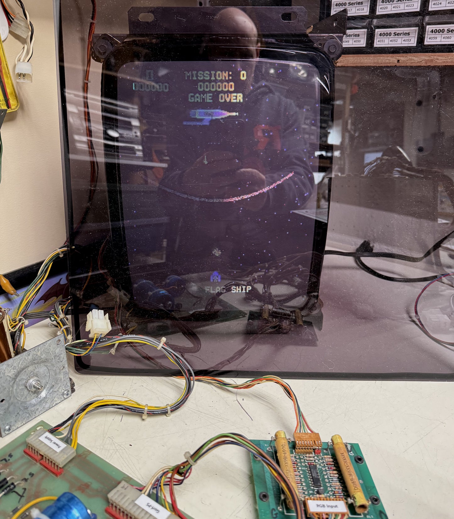 Gorf Circuit Board, Works (High Score Kit Installed)