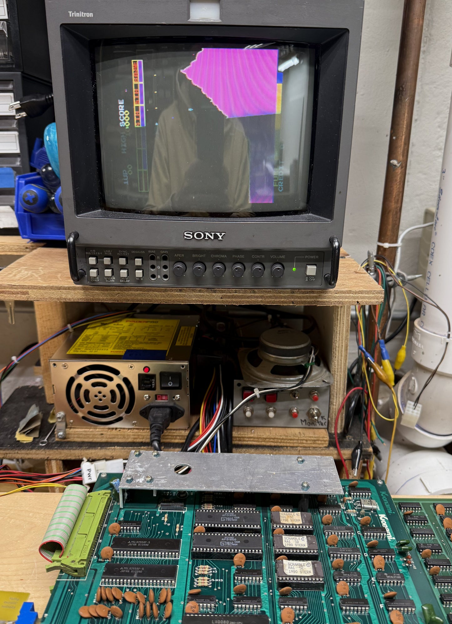 Scramble Arcade Board, Working