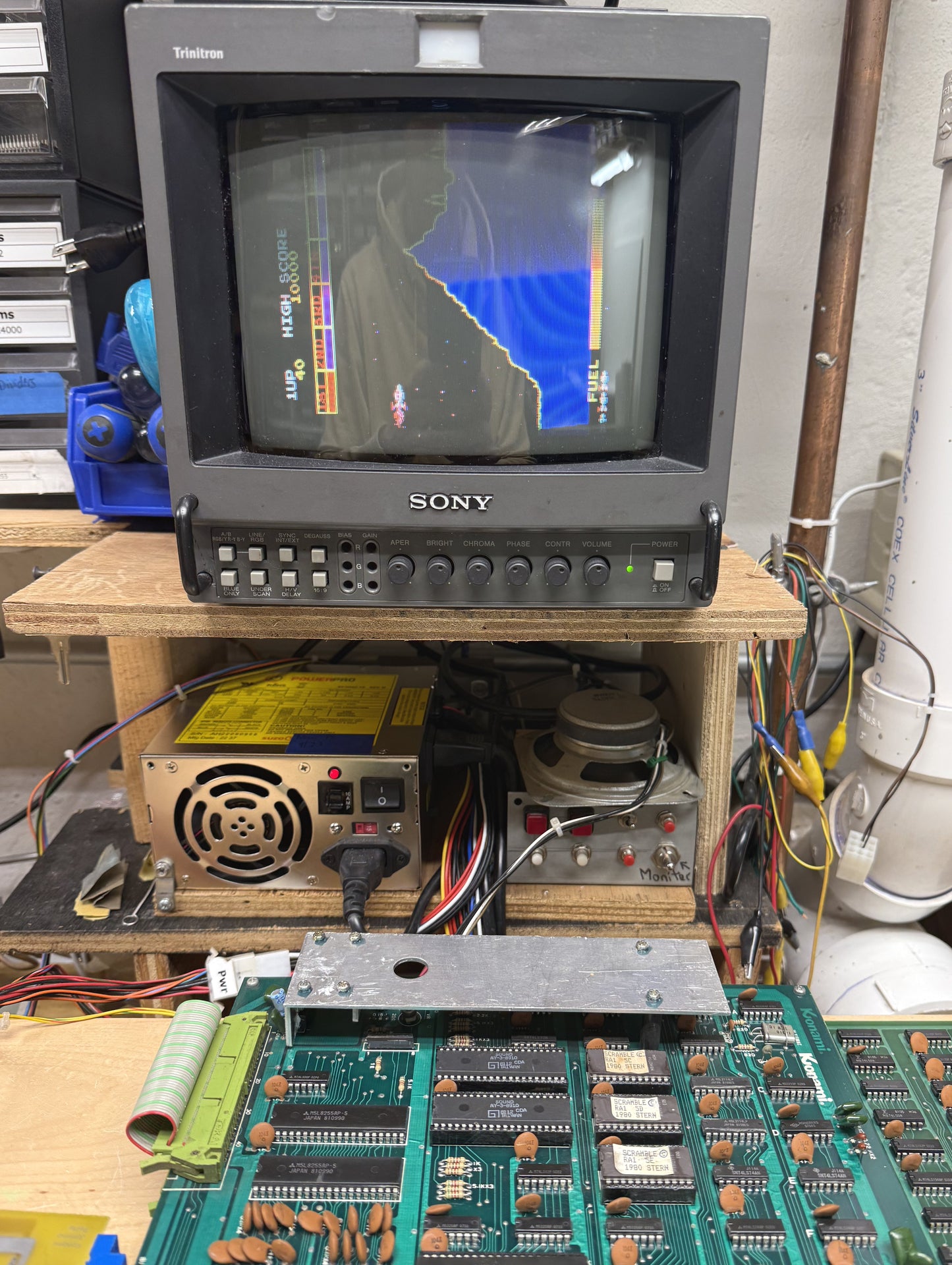 Scramble Arcade Board, Working