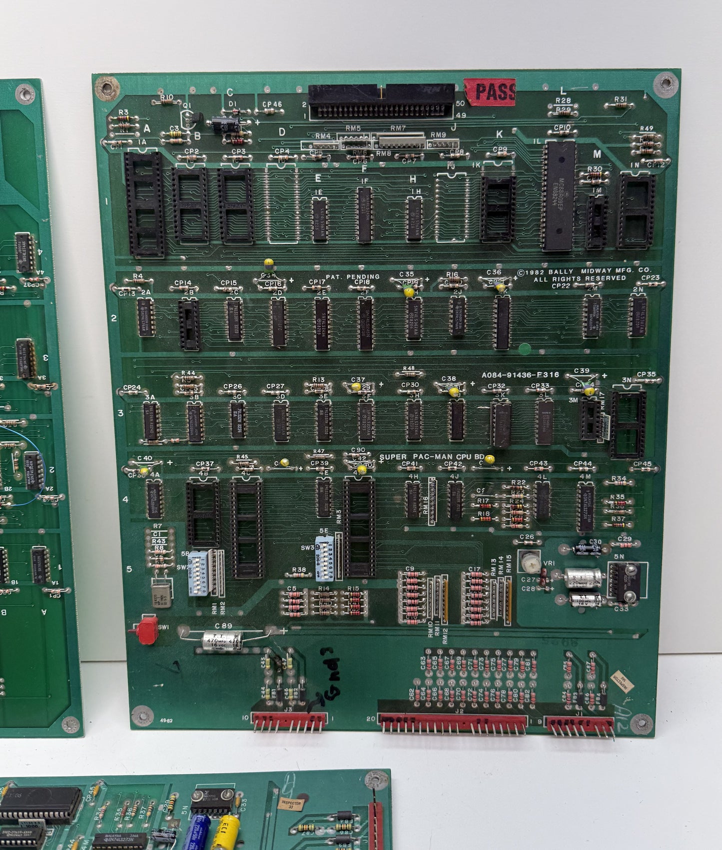 Super Pac-Man Board Lot x 3 for Repair