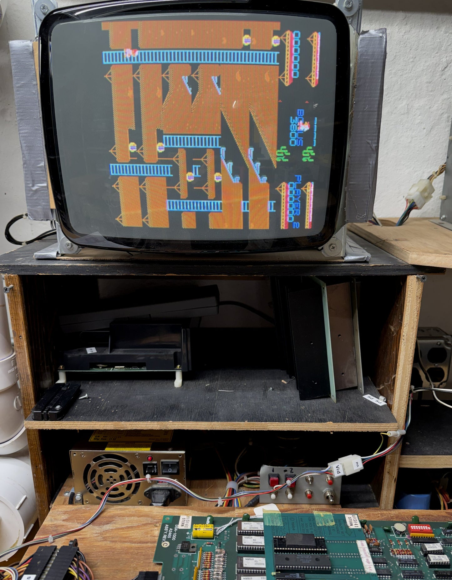 Super Bagman Circuit Board, Video Issue