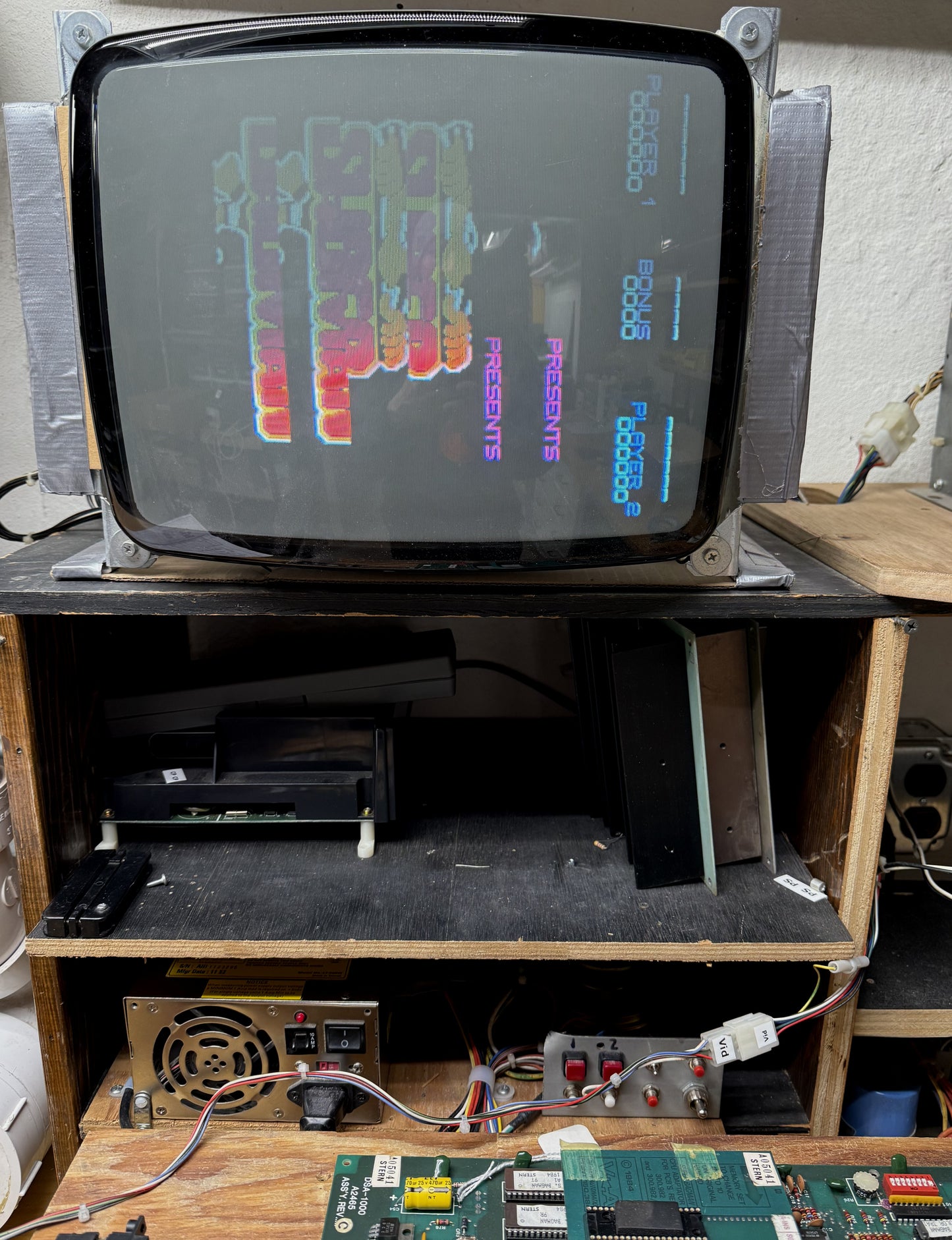 Super Bagman Circuit Board, Video Issue