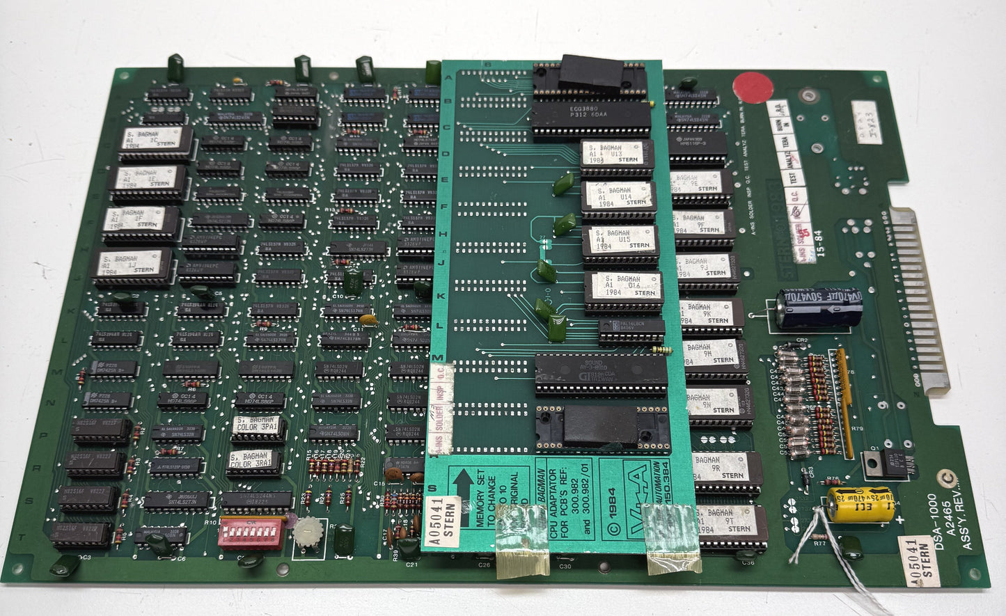 Super Bagman Circuit Board, Video Issue