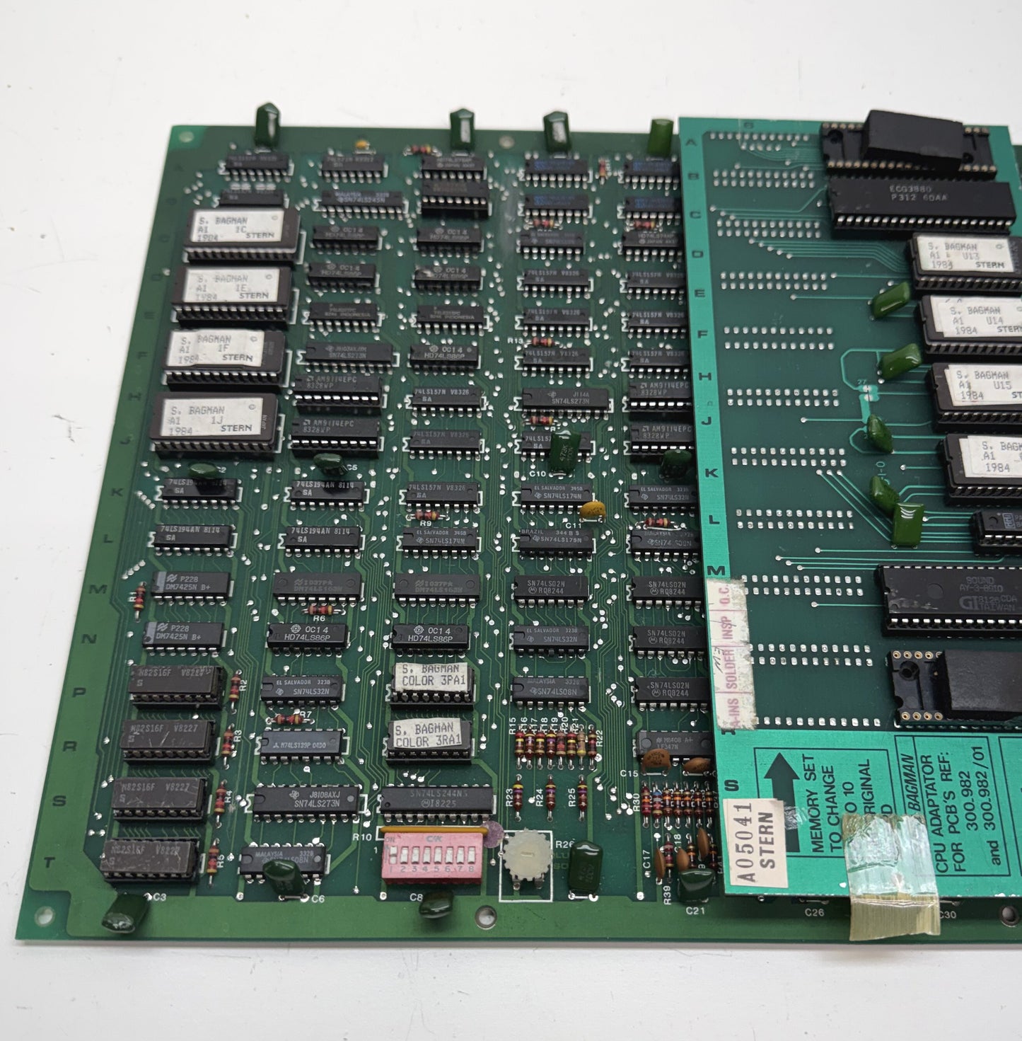 Super Bagman Circuit Board, Video Issue