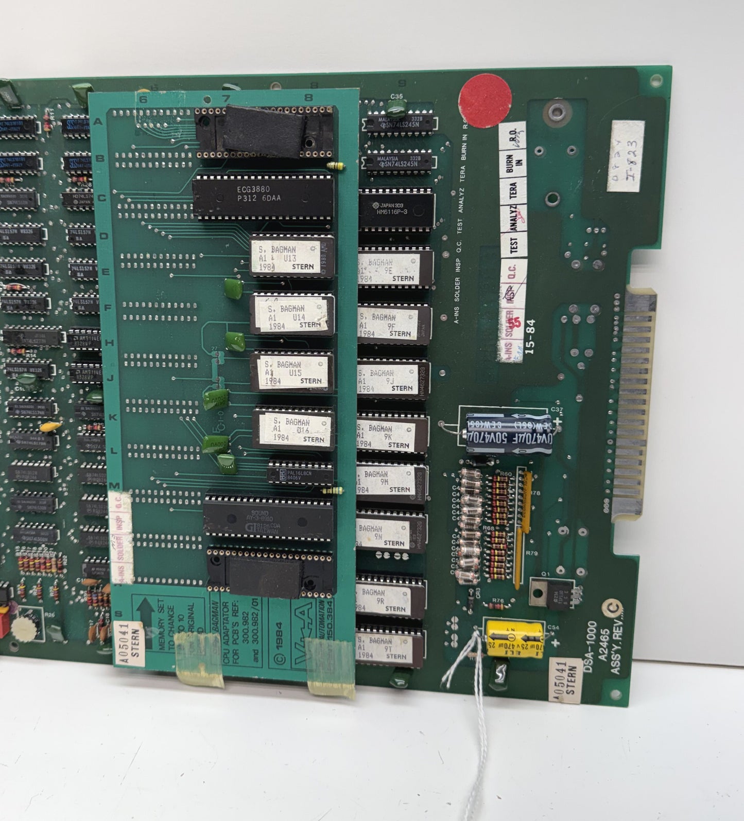 Super Bagman Circuit Board, Video Issue