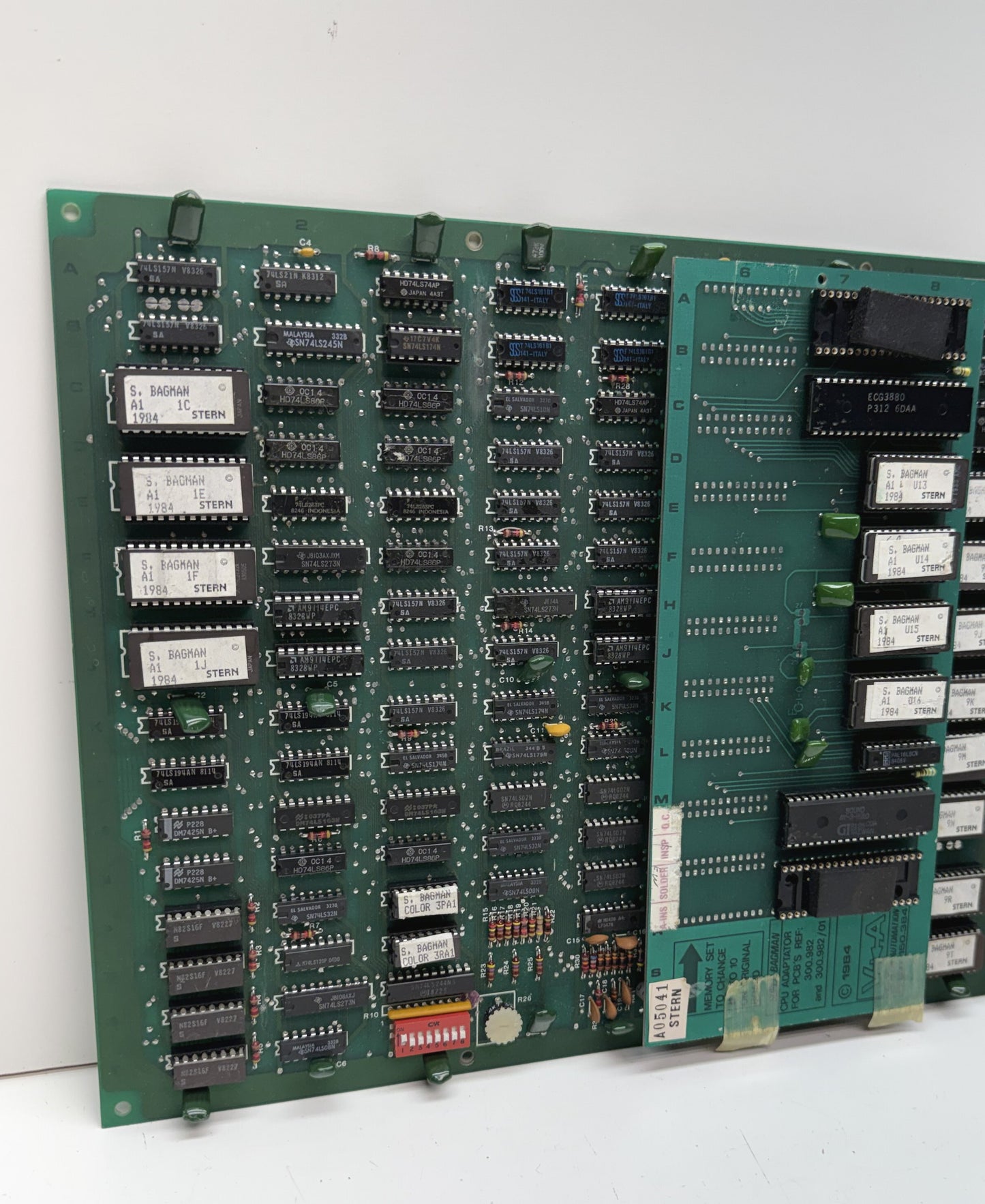 Super Bagman Circuit Board, Video Issue