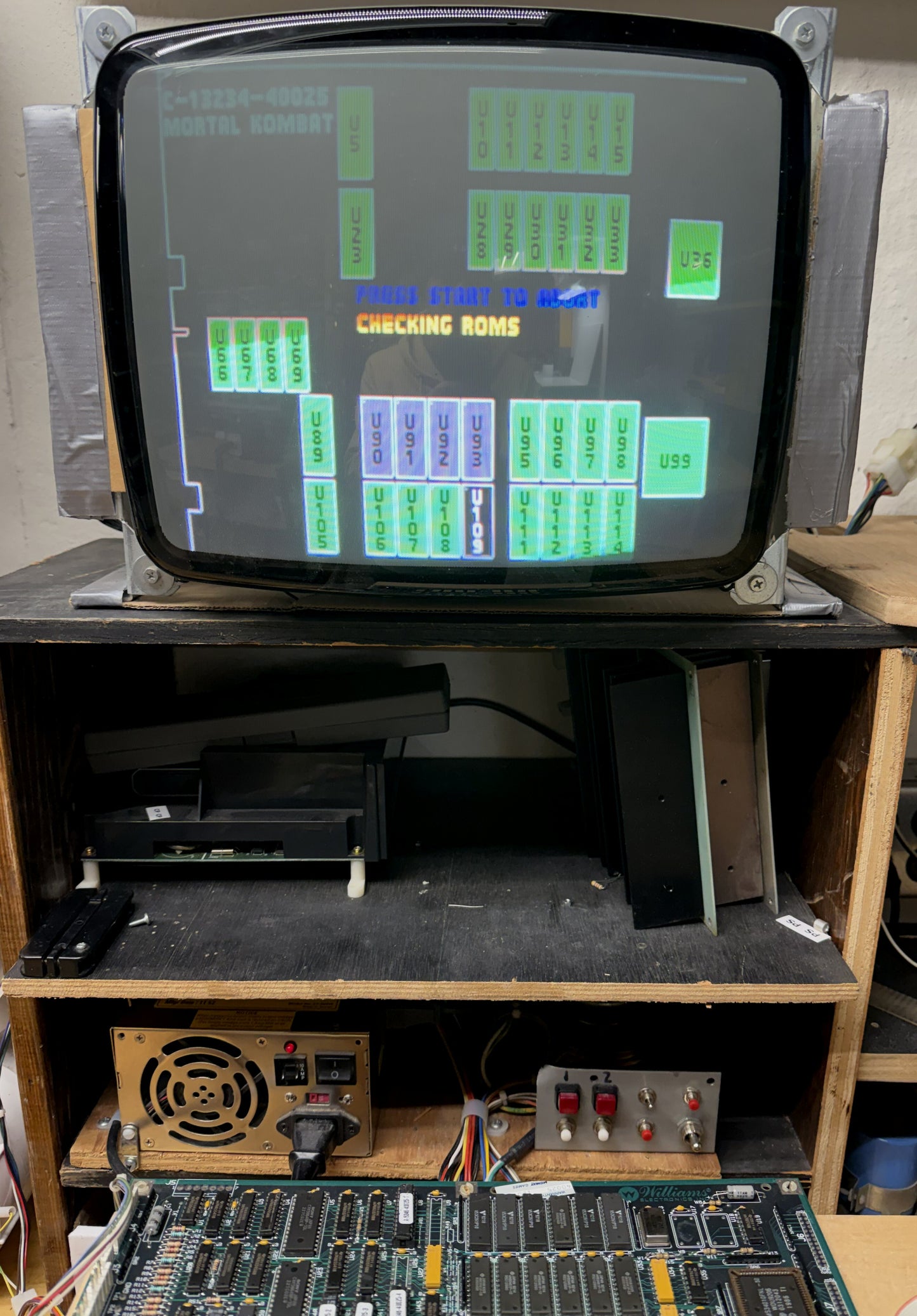 Mortal Kombat Jamma Circuit Board, Works