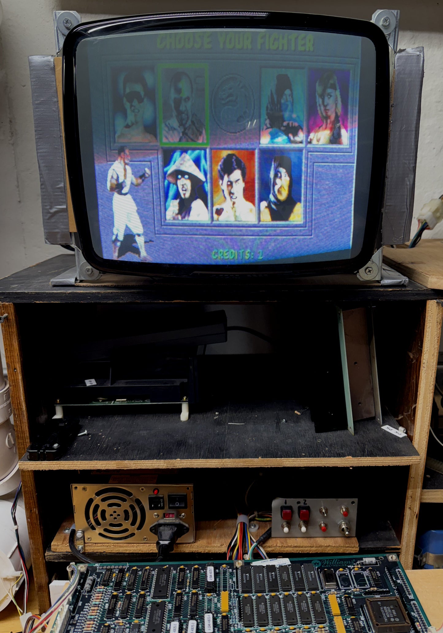 Mortal Kombat Jamma Circuit Board, Works