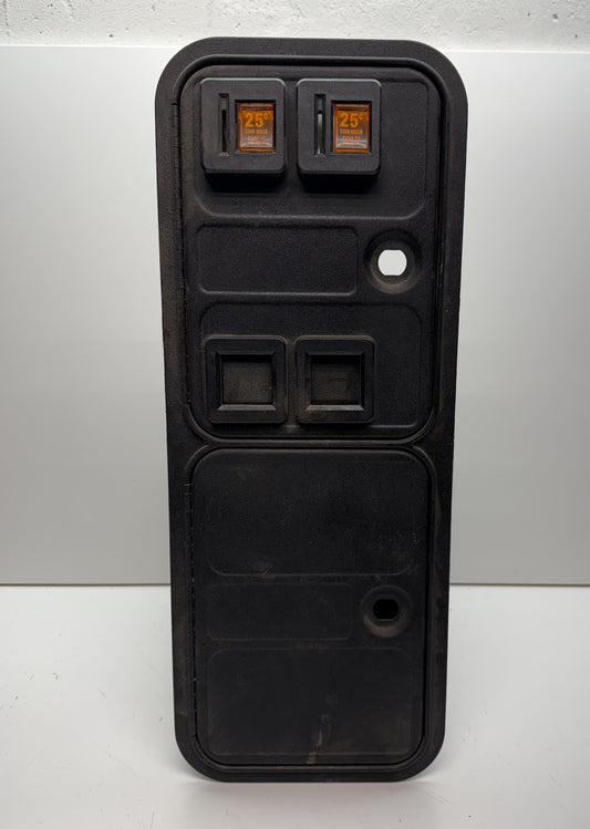 Over / Under 2-Slot Coin Door (Happ Controls Style)