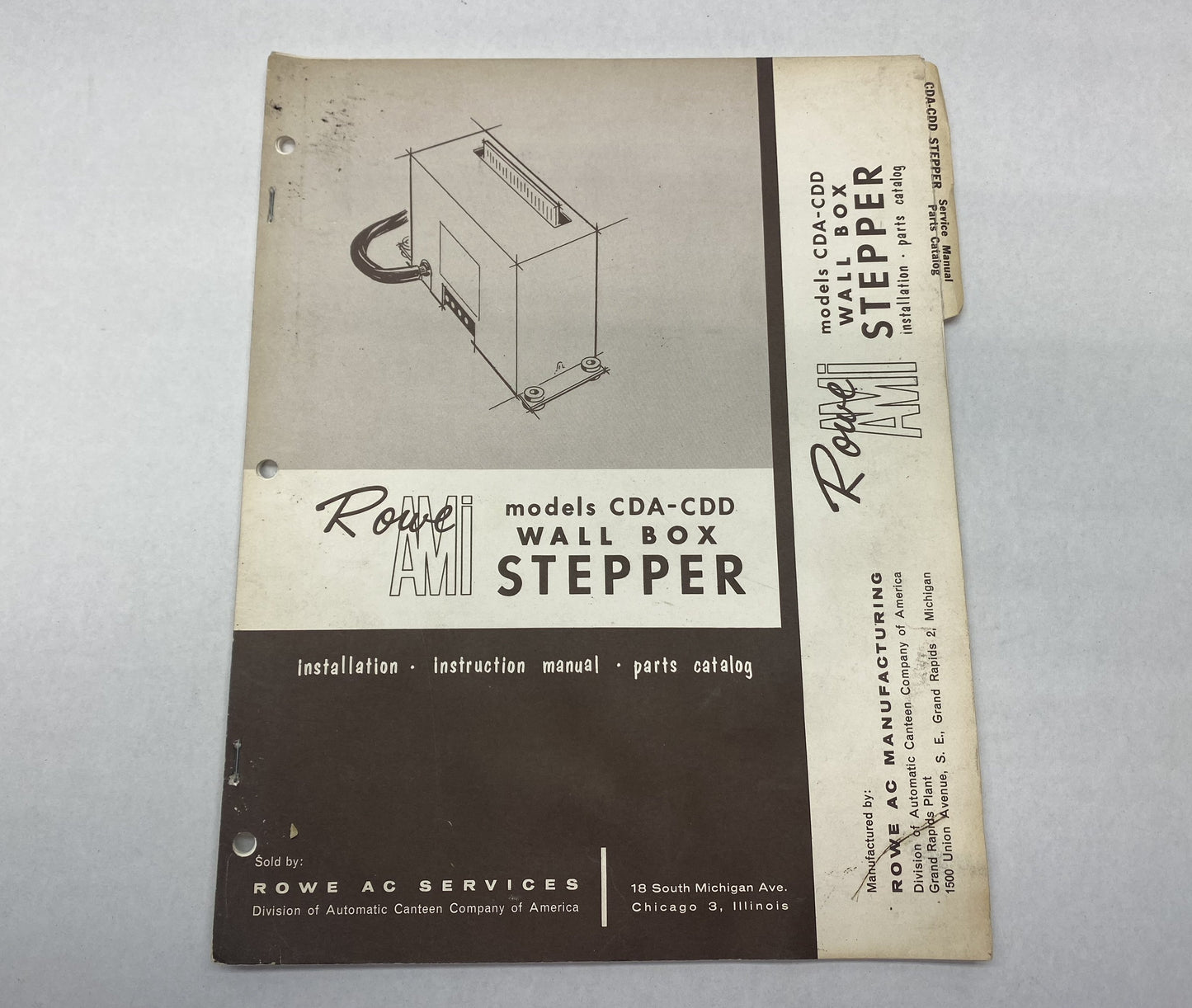 Rowe AMI Models CDA-CDD Wall Box Stepper Manual