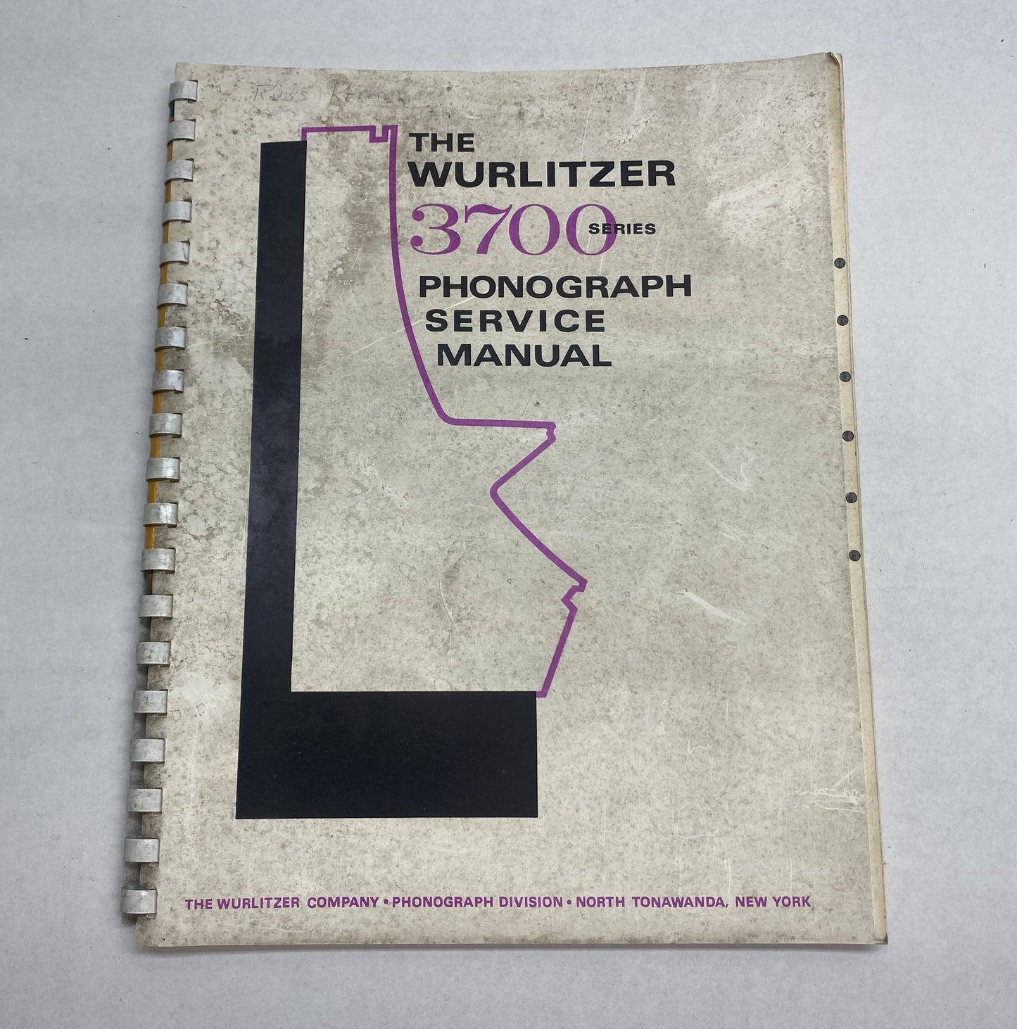 Wurlitzer 3700 Series Service Manual