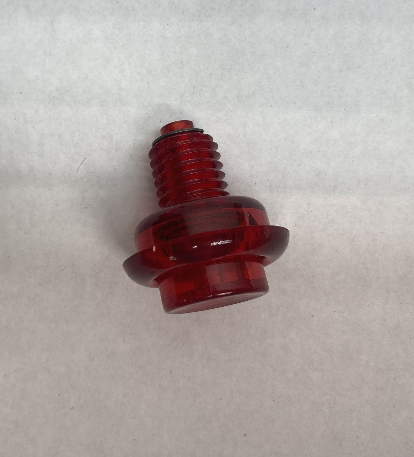 Red Translucent Leafswitch Button (Short)