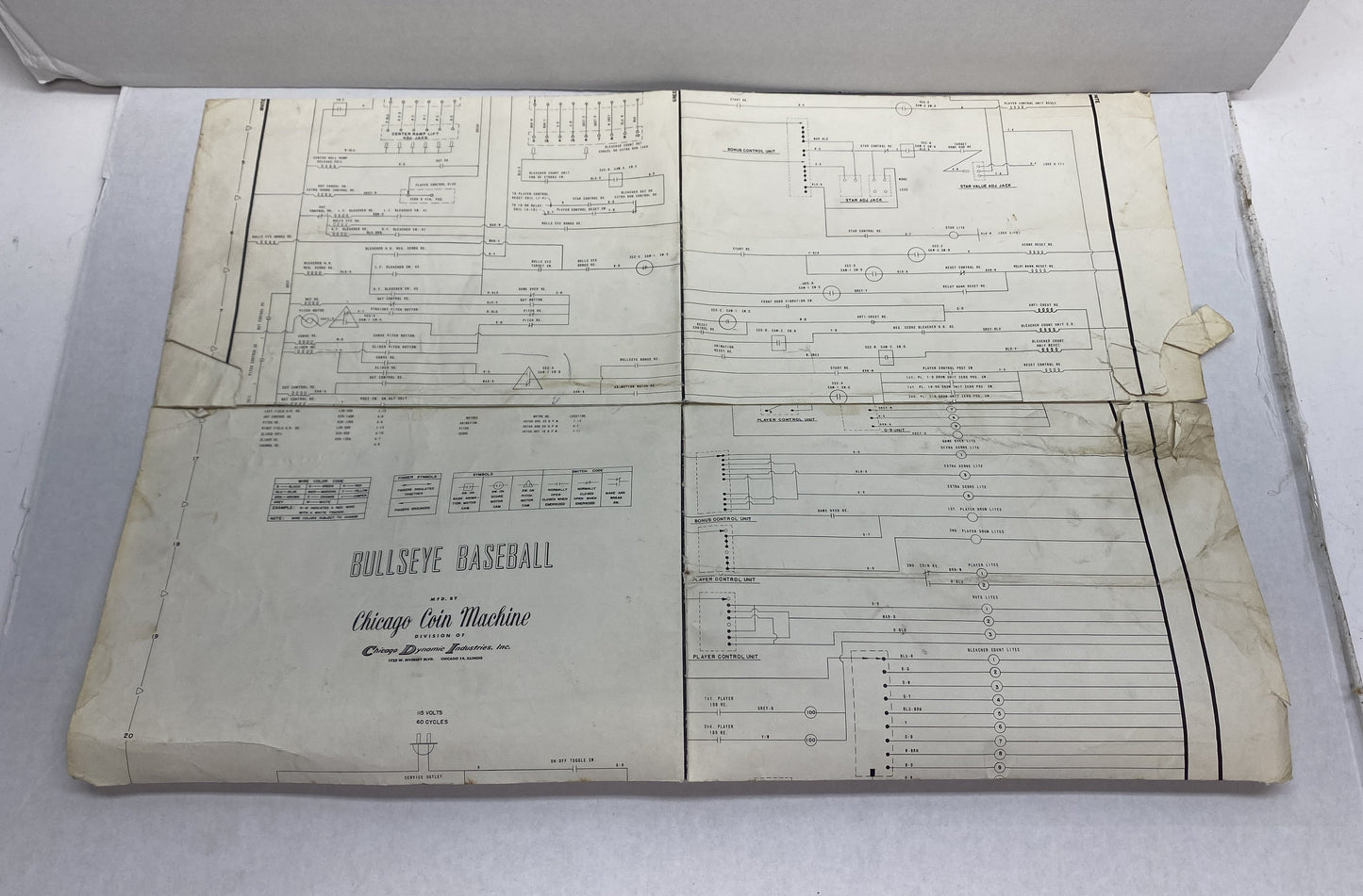 Bulls Eye Baseball (Chicago Coin) Wiring Diagram