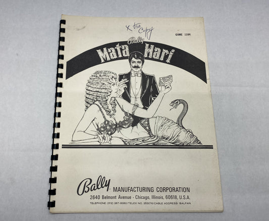 Mata Hari Pinball Manual