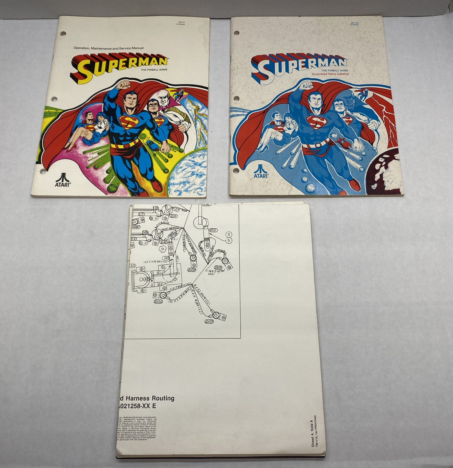 Superman Pinball Operation, Parts Manuals and Schematics