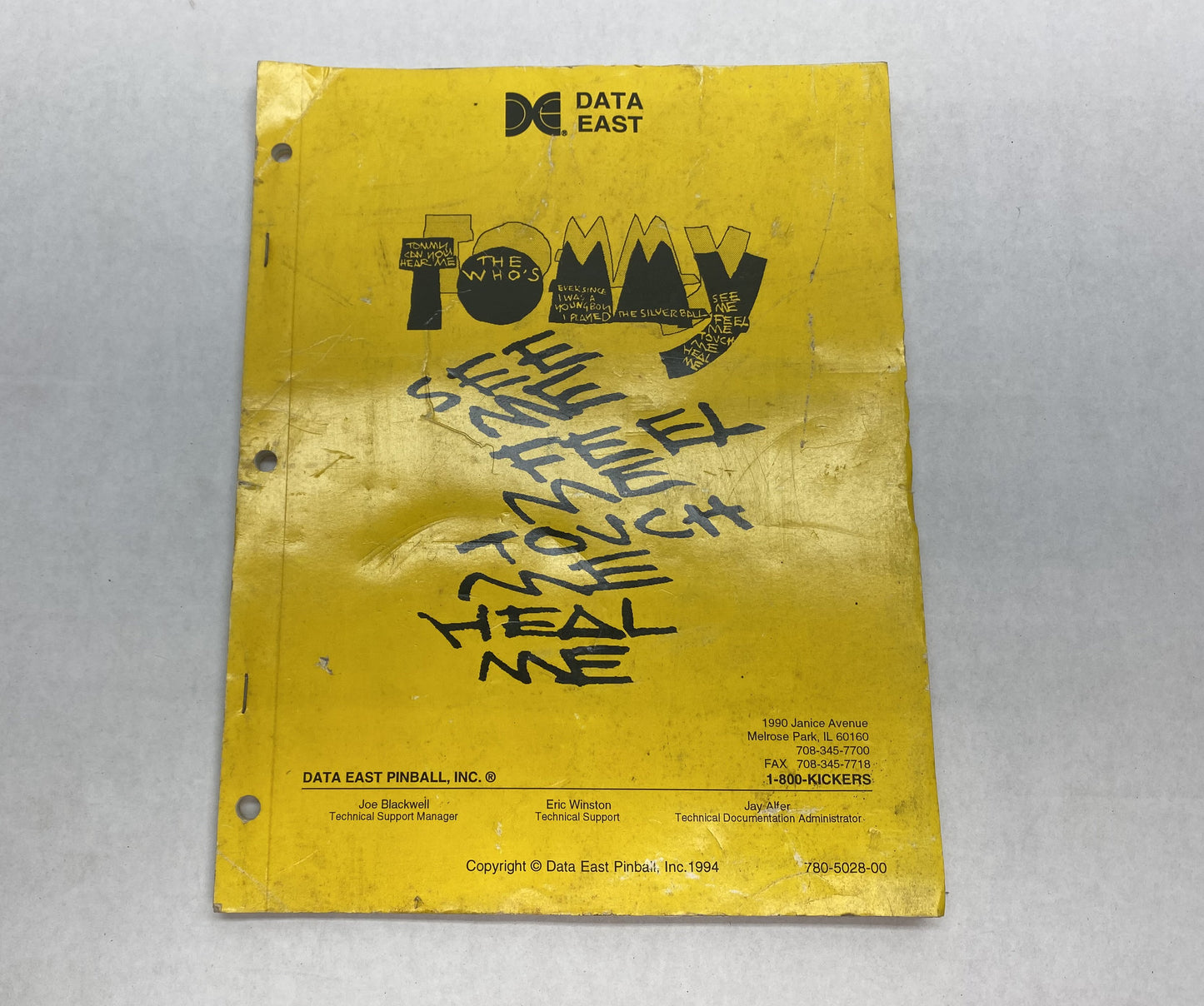 Tommy Pinball Manual